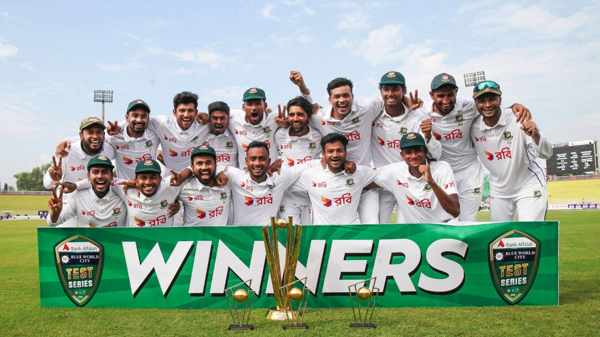 Bangladesh recently defeated Pakistan in a Test series [X]