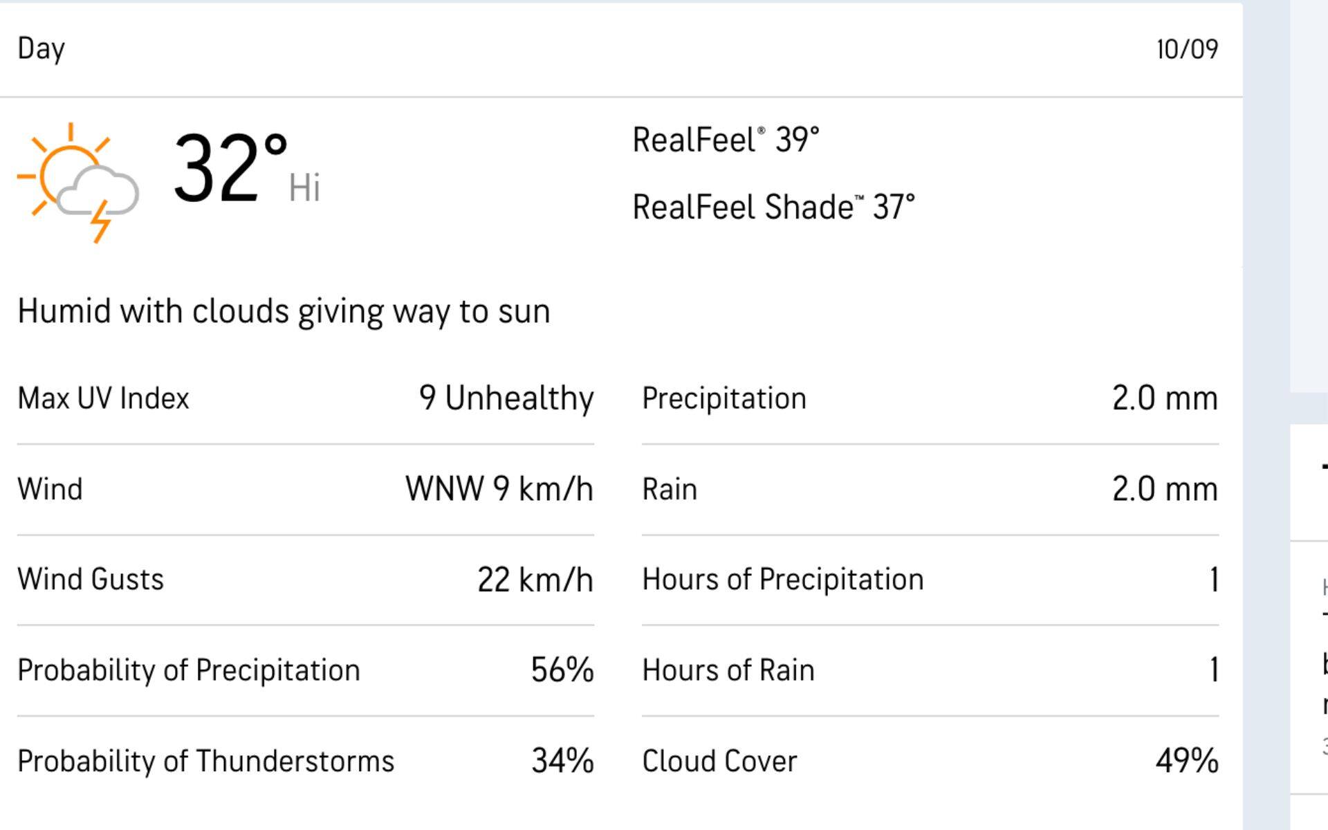 Weather Report (accuweather.com) 