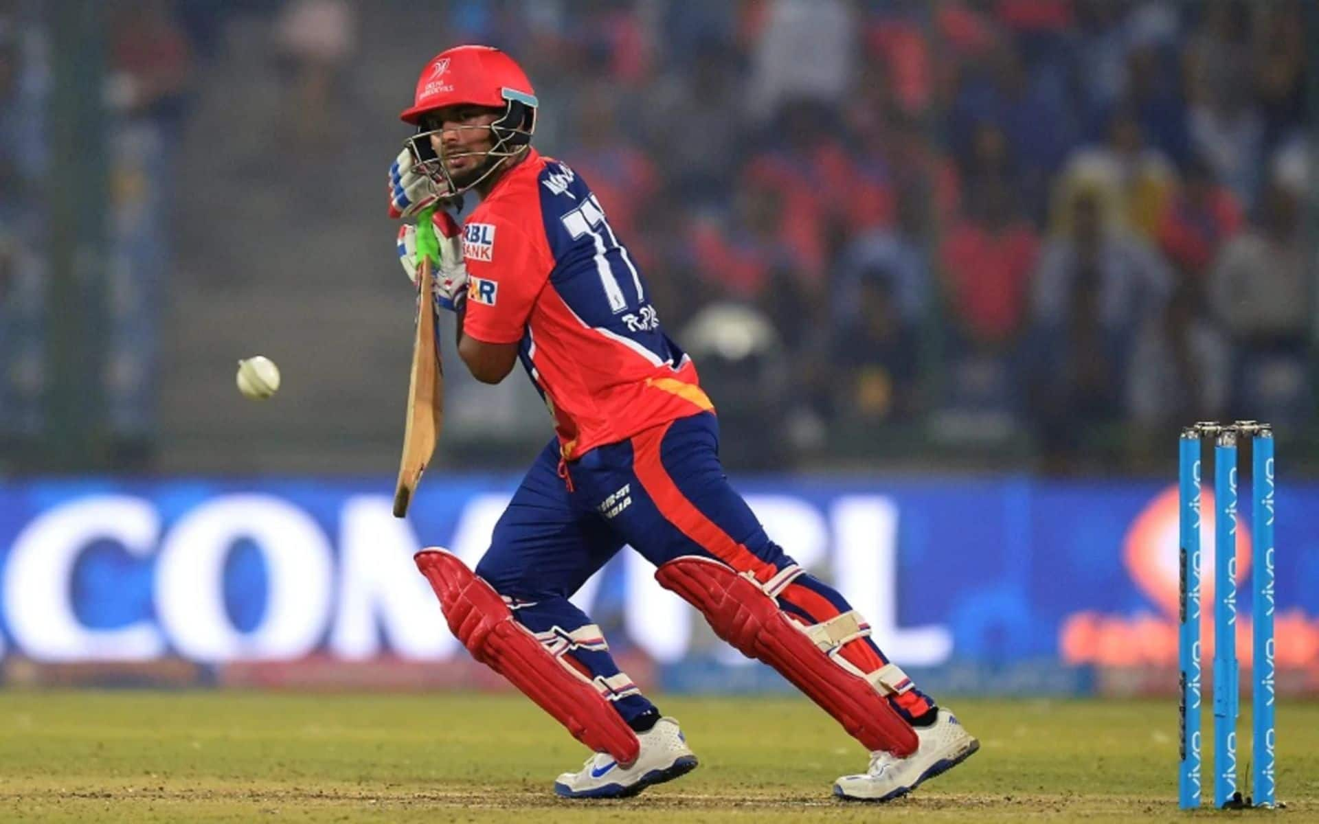 Rishabh Pant in his debut IPL game for Delhi Daredevils in 2016 (X.com)