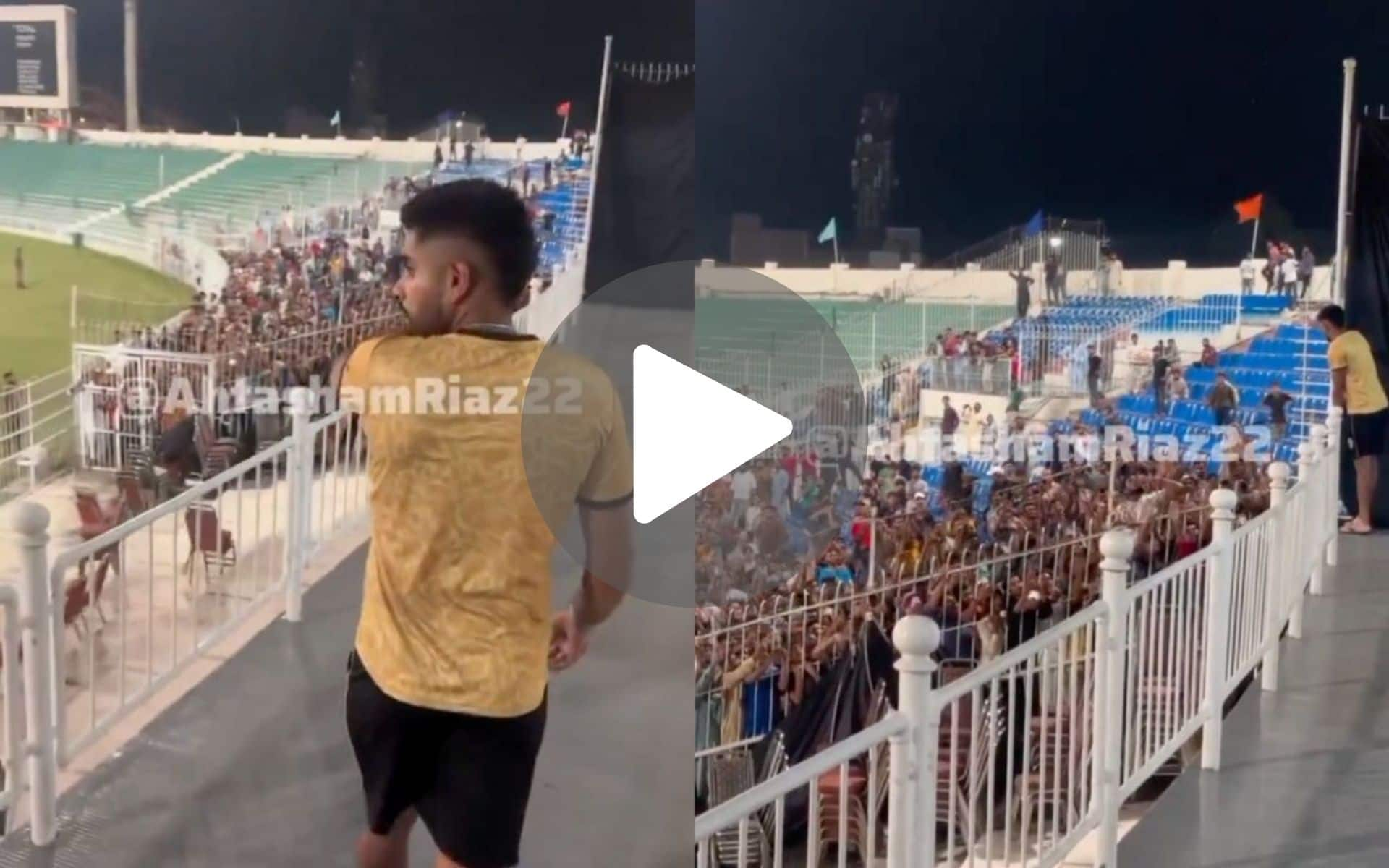 [Watch] Babar Azam Turns Shah Rukh Khan; Waves At Fans Before Champions Cup 2024