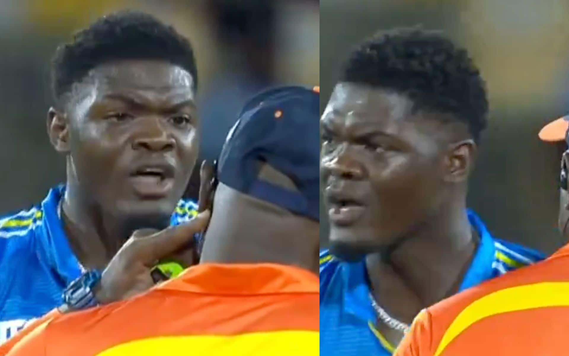 Alzarri Joseph had a heated exchange with the umpire during the 12th match of the CPL 2024 [X]