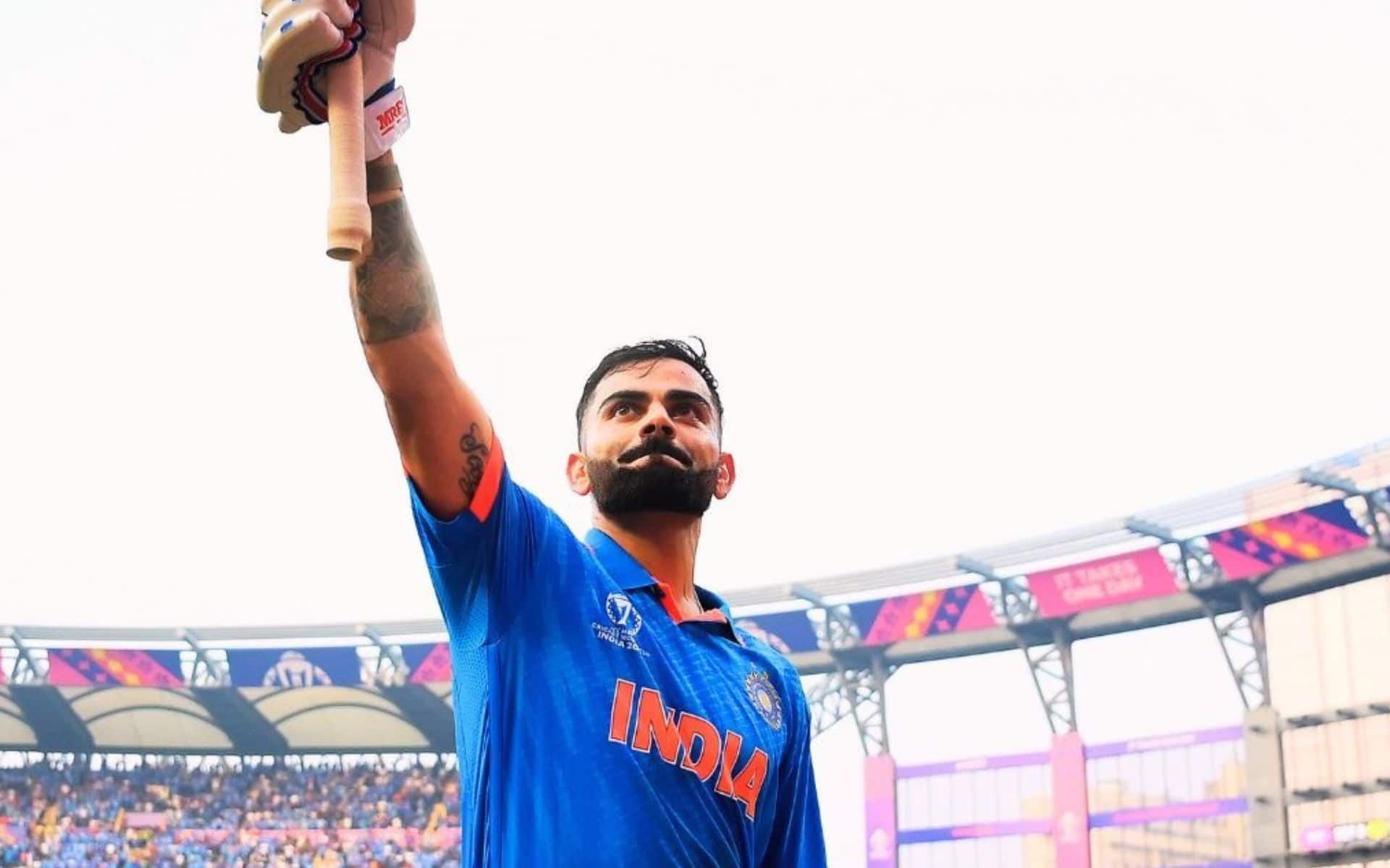 Virat Kohli after his 50th ODI Century [X]