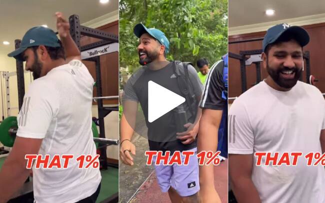 Rohit Sharma’s Gym Routine Goes Viral as Captain Reveals His 1% Fun Side in Instagram Trend