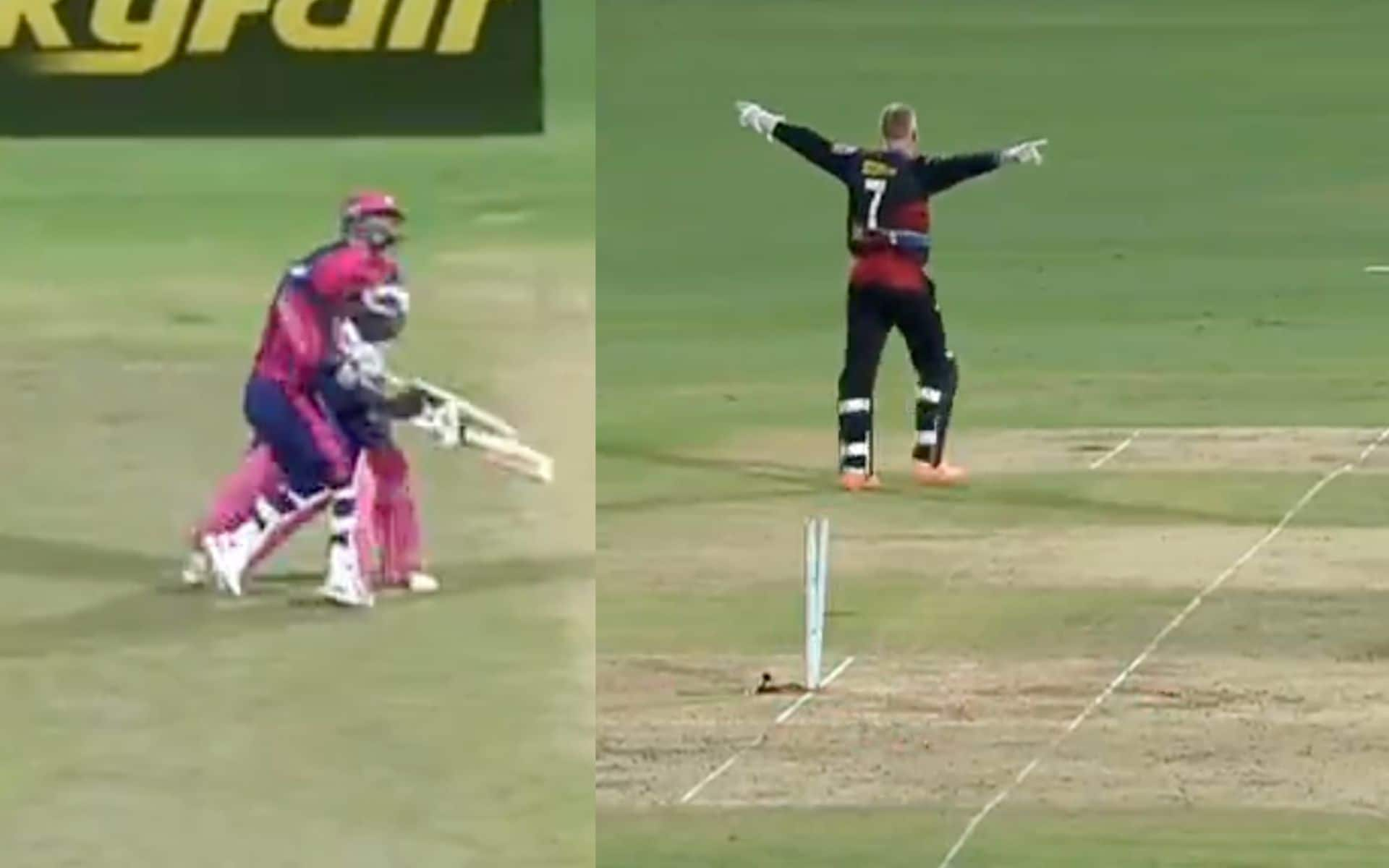 [Watch] Collision With De Kock and Sam Billings's Brilliance Ends