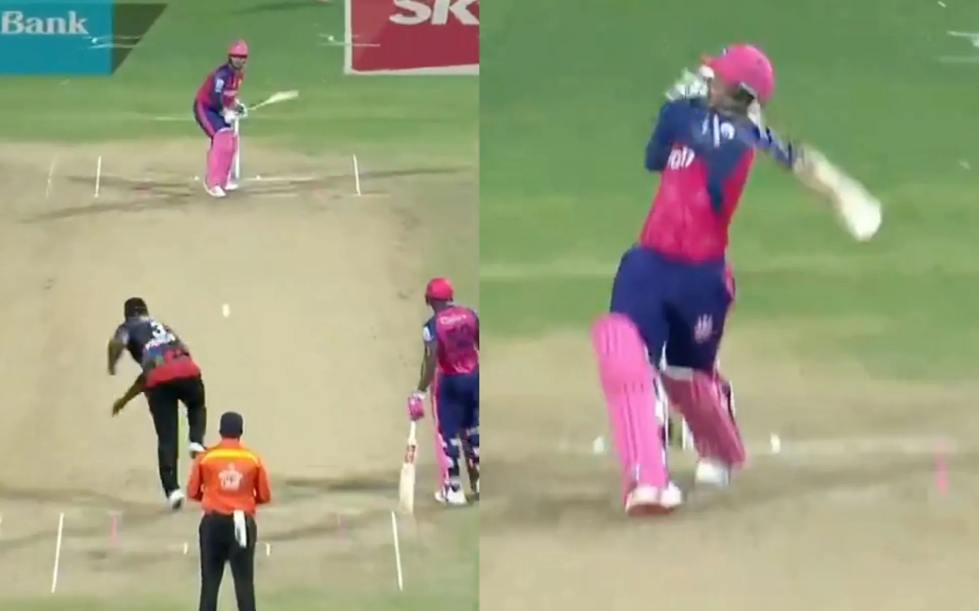 Quinton de Kock smashes a massive six (X)