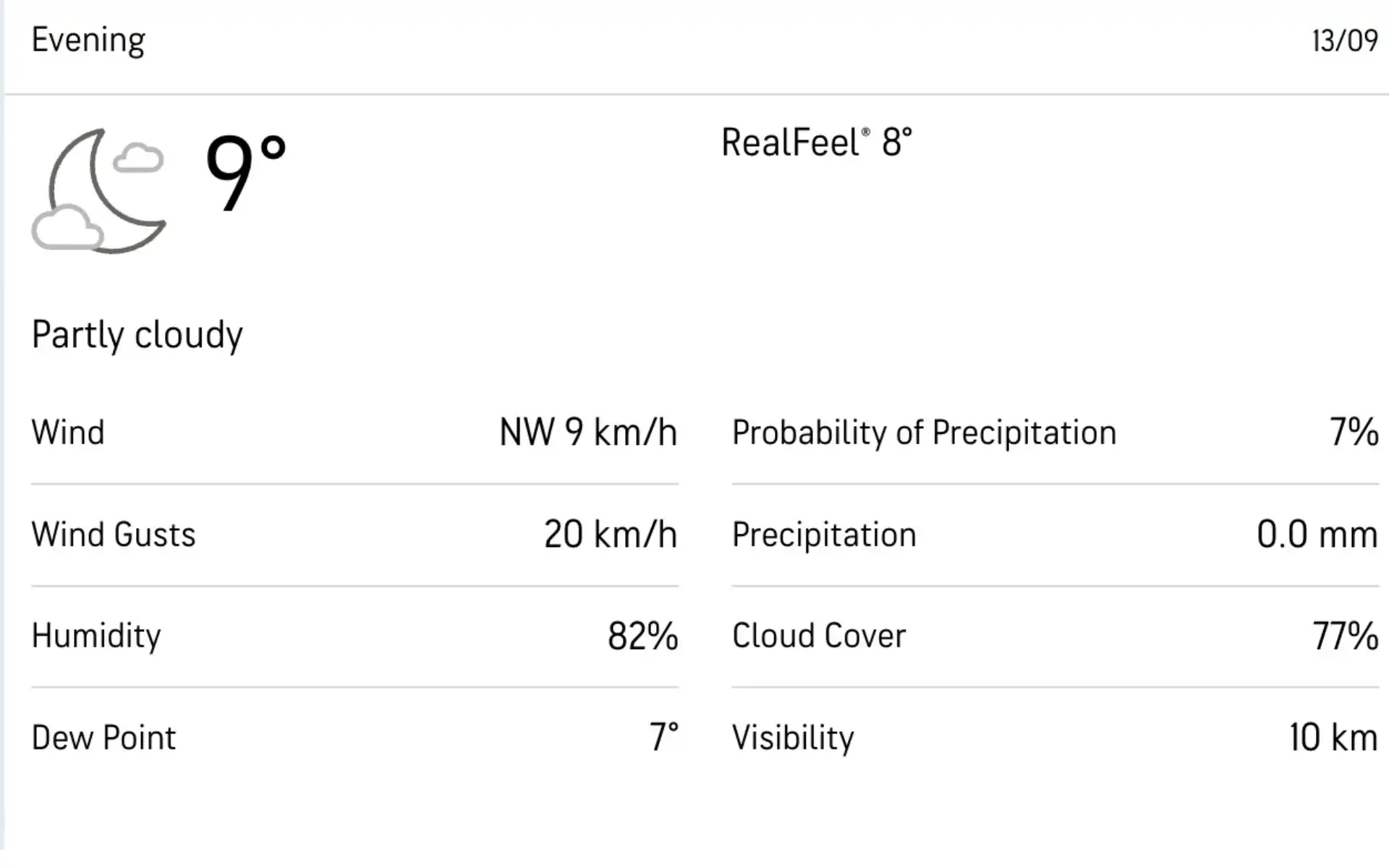 Sophia Cardiff Weather Report [Accuweather.com]