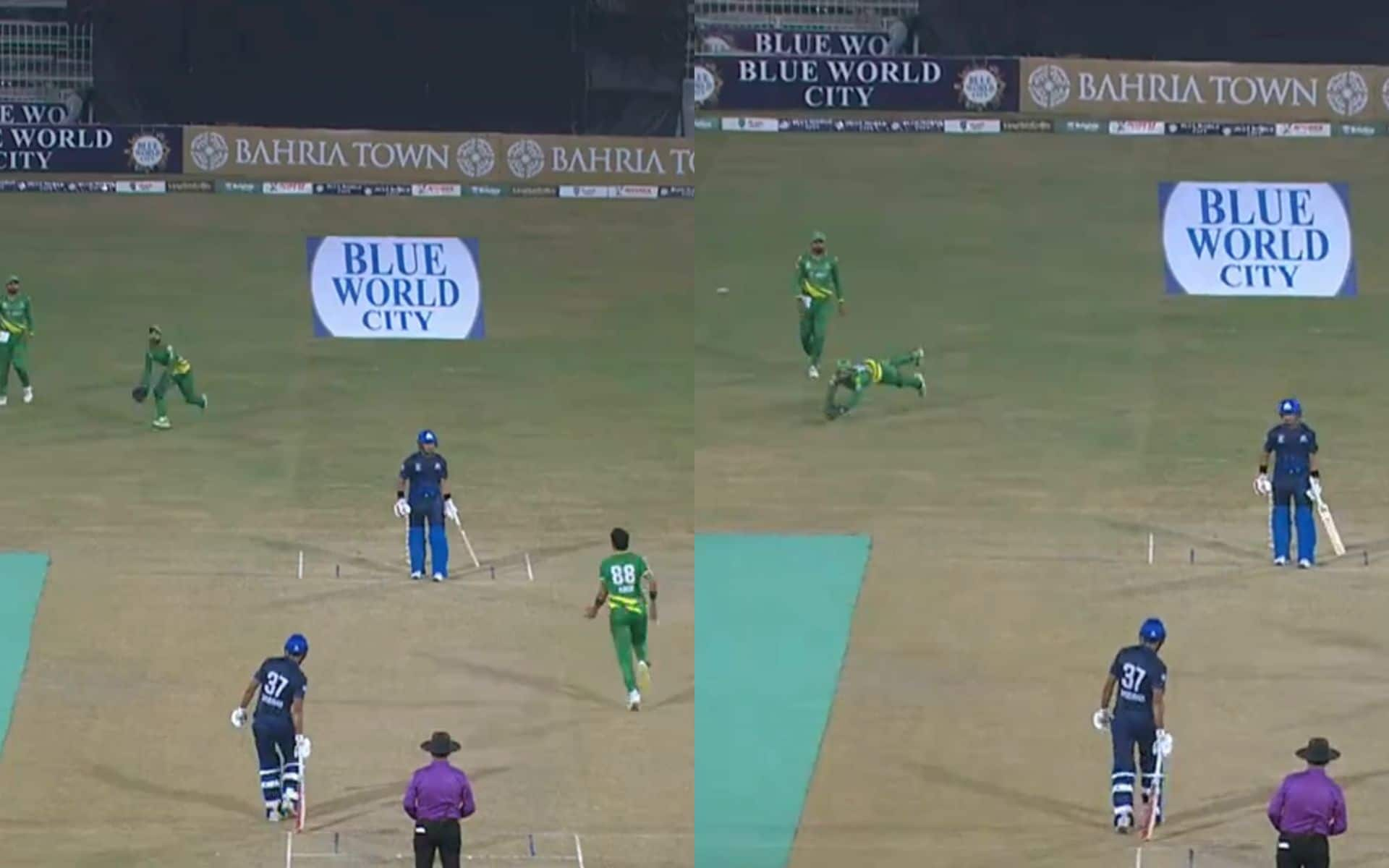 Mohammad Rizwan took a stunning catch in Pakistan Champions Cup (X)