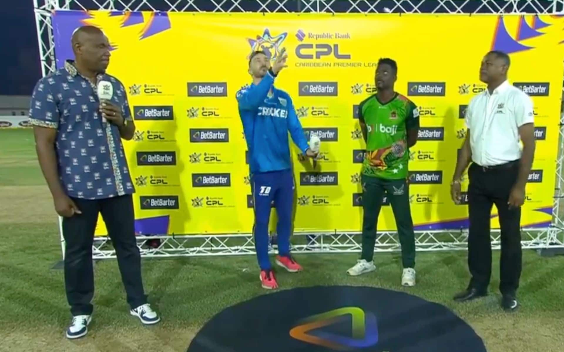 St Lucia Kings won the toss (X)