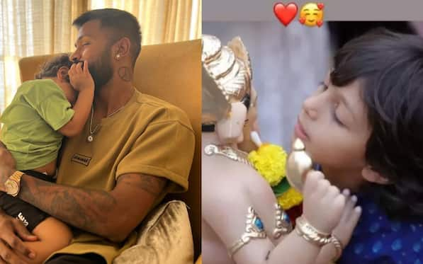 Hardik Pandya Shares Adorable Picture Of Son Agastya Amidst Ganeshotsav 2024