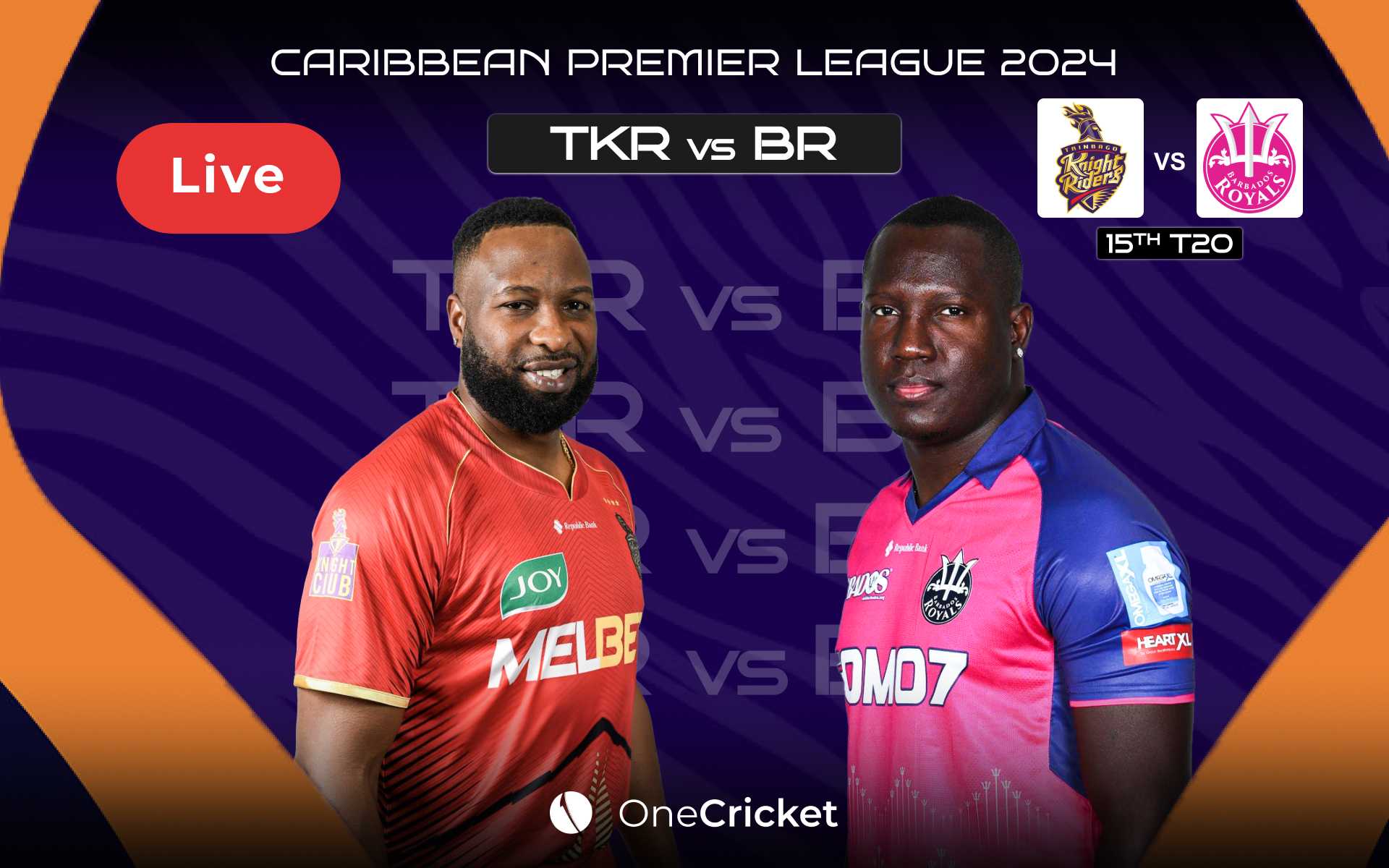 CPL 2024, TKR vs BR, Match 15 Live Score Pollard's Knights Face Powell