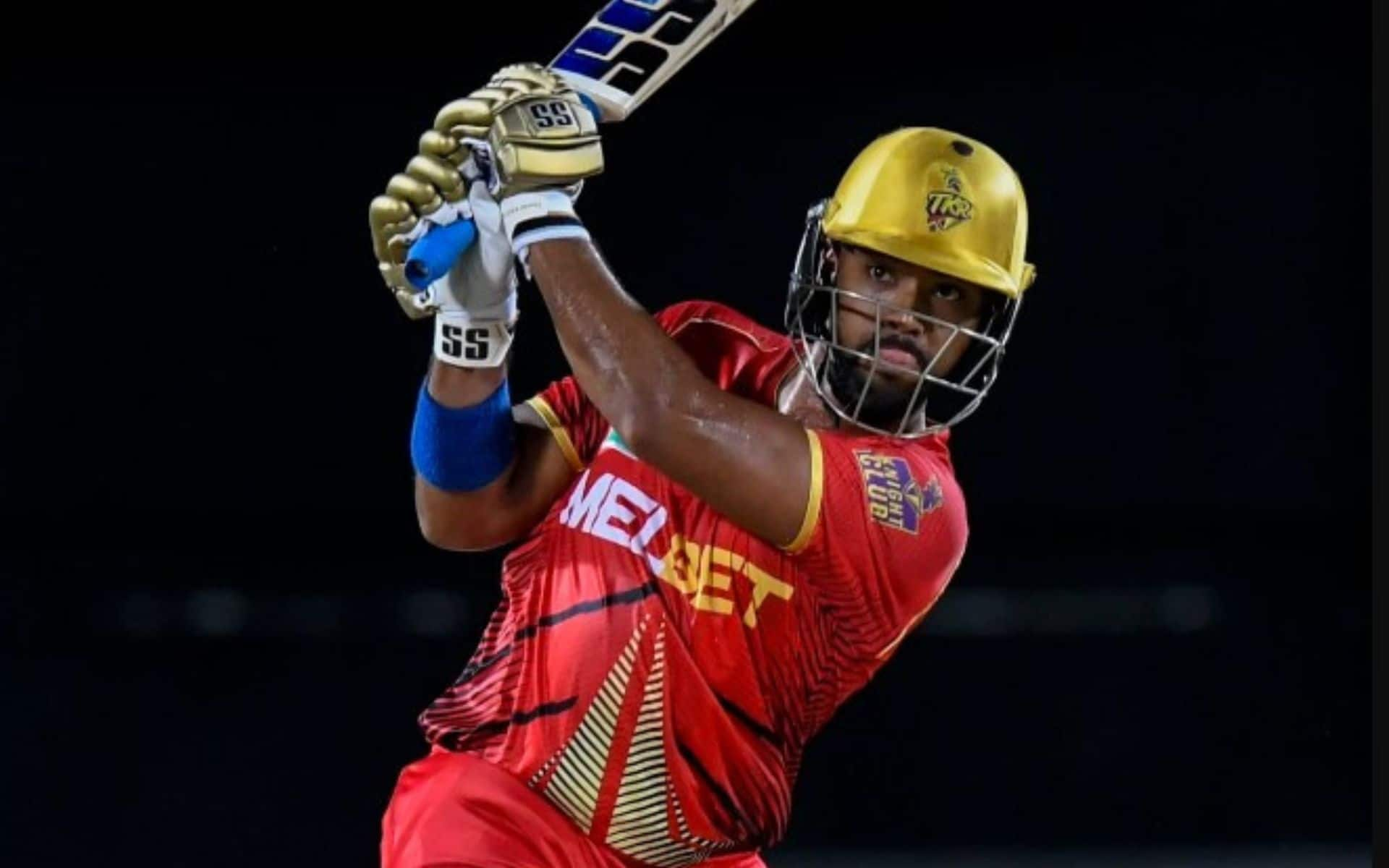 Nicholas Pooran consolidated TKR's faltering chase against Royals (x.com)