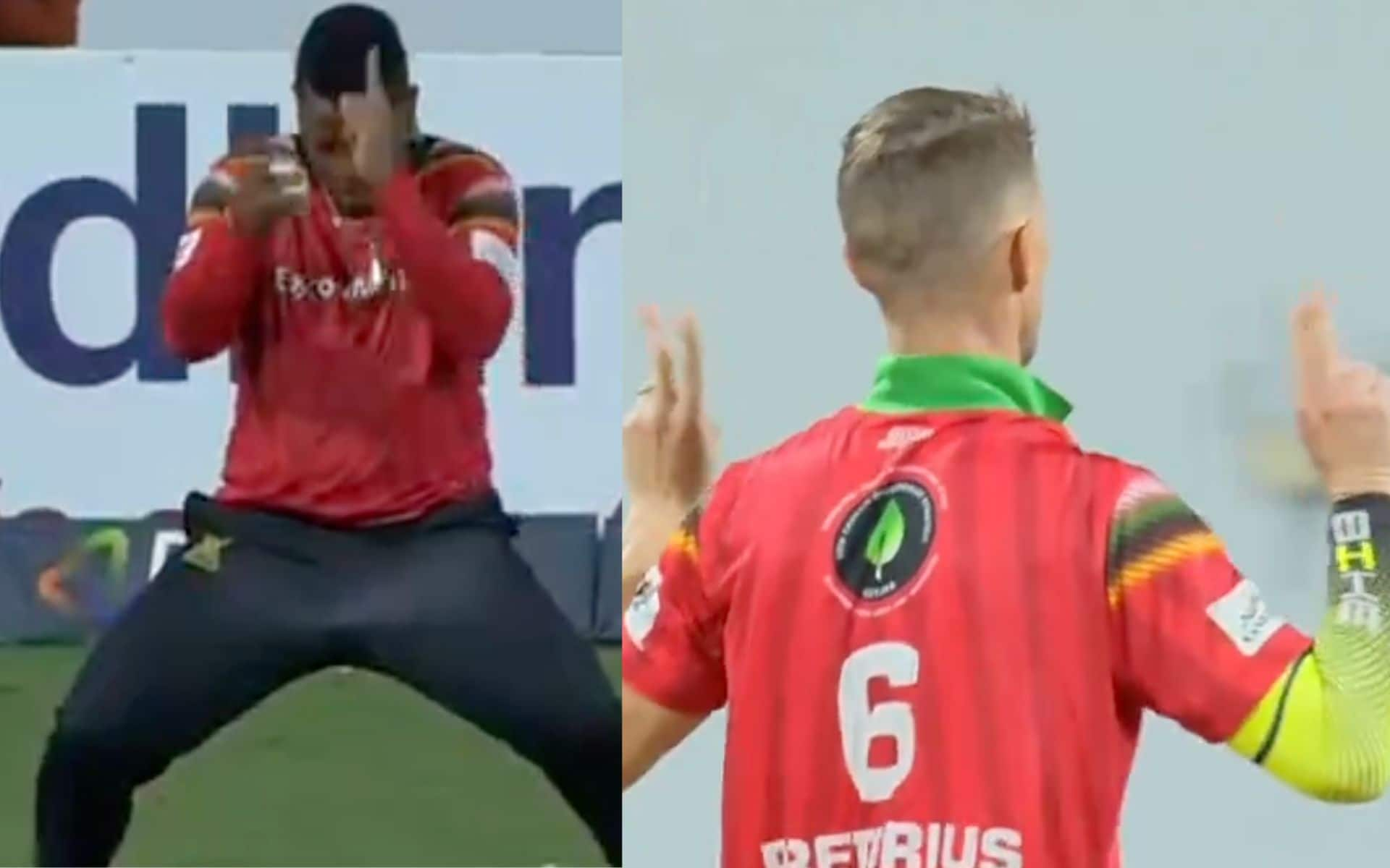 Shimron Hetmyer and Dwaine Pretorius's unique celebration during the 16th match of CPL 2024 [X]