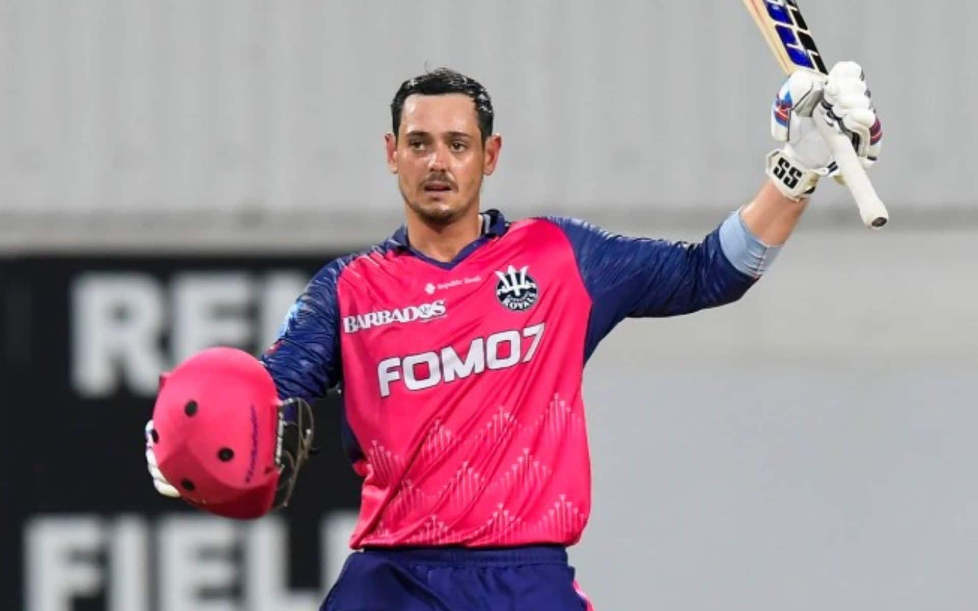 Quinton de Kock slapped a match-winning ton for Barbados Royals (x.com)