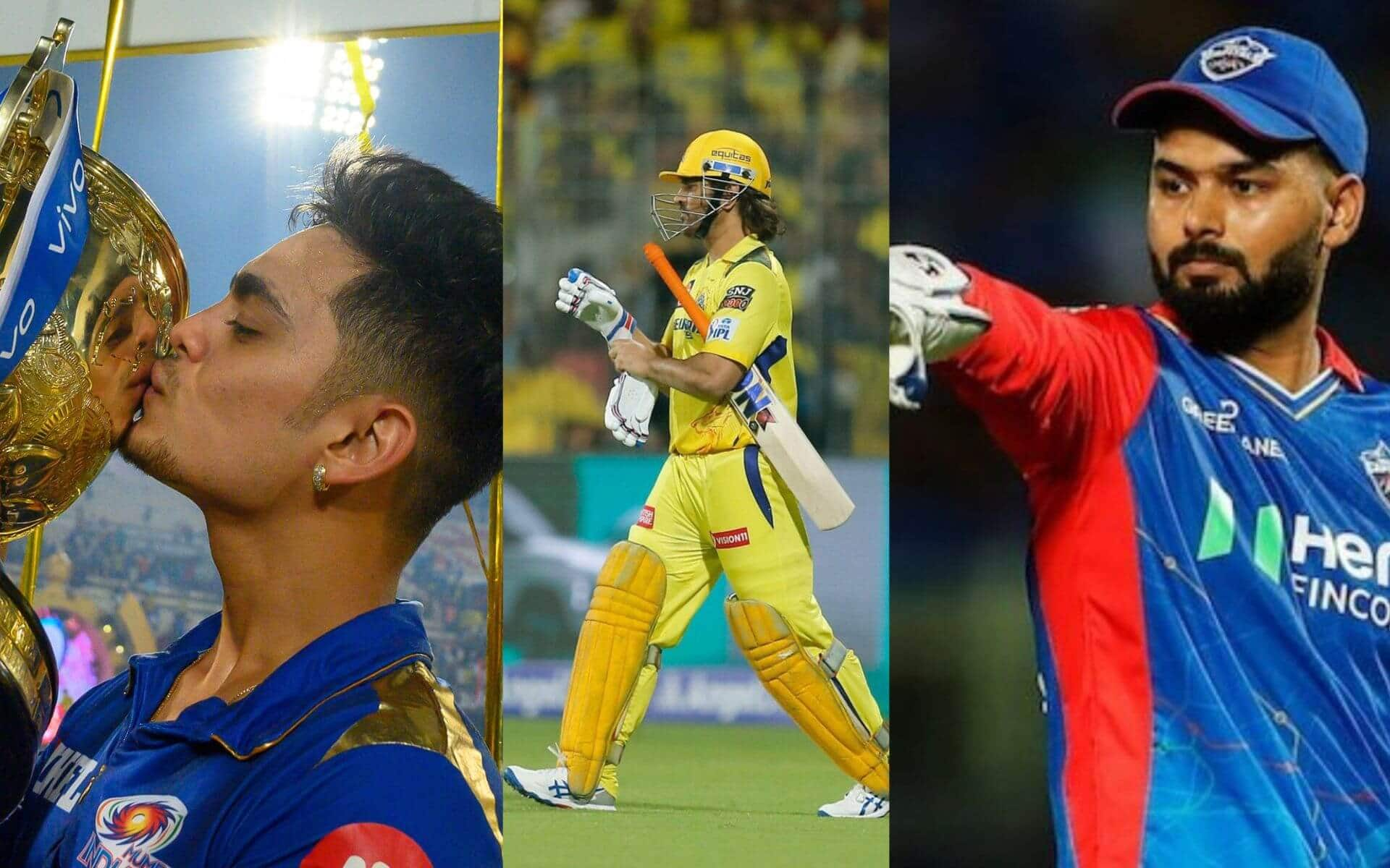 Ishan Kishan, MS Dhoni and Rishabh Pant [X]