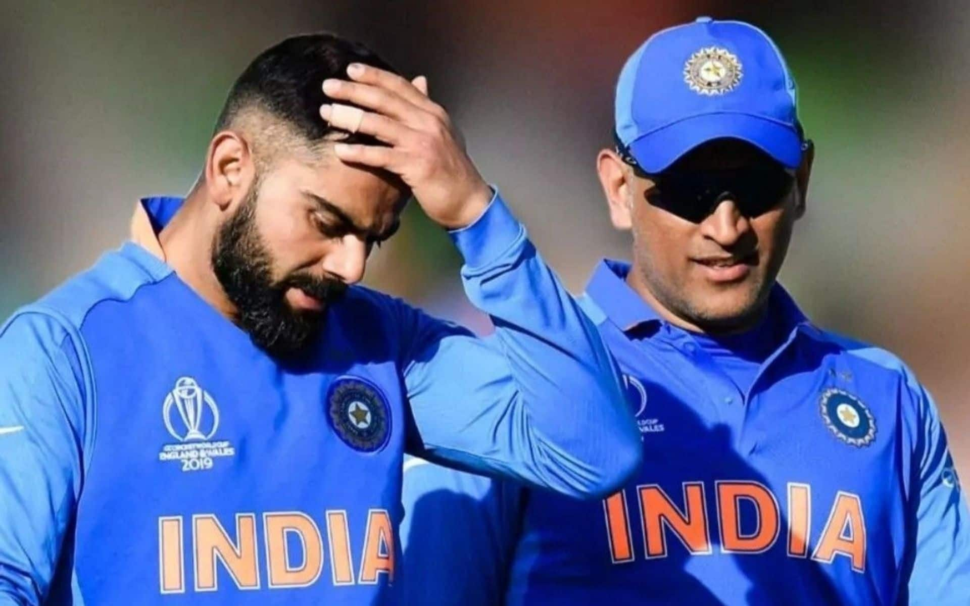 MS Dhoni with Virat Kohli (X.com)