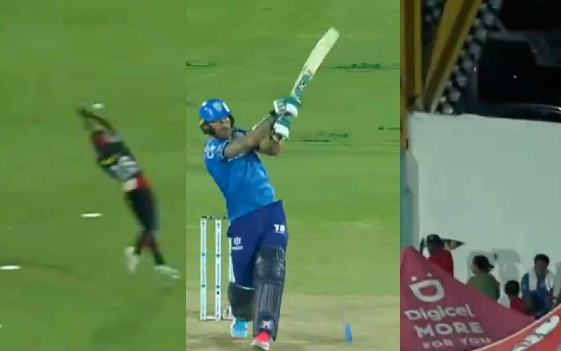 Faf du Plessis slammed a six after being dropped in the 17th match of CPL 2024 [X]