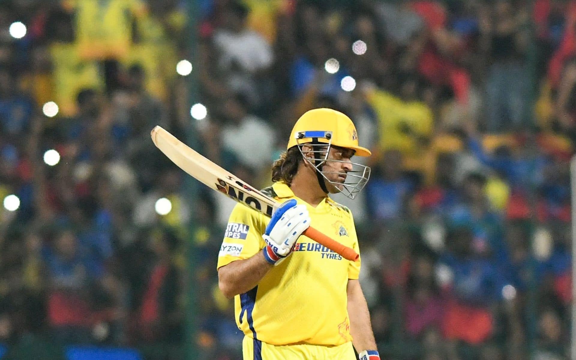 MS Dhoni playing for CSK in IPL 2024 [X]