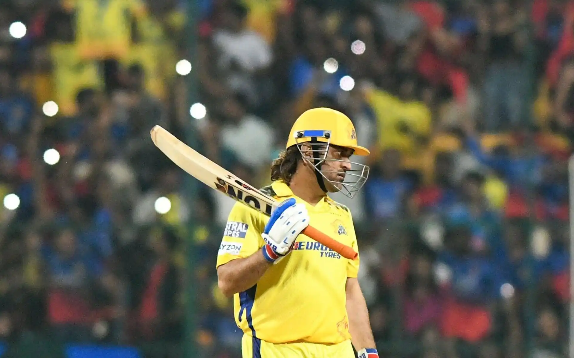 MS Dhoni playing for CSK in IPL 2024 [X]