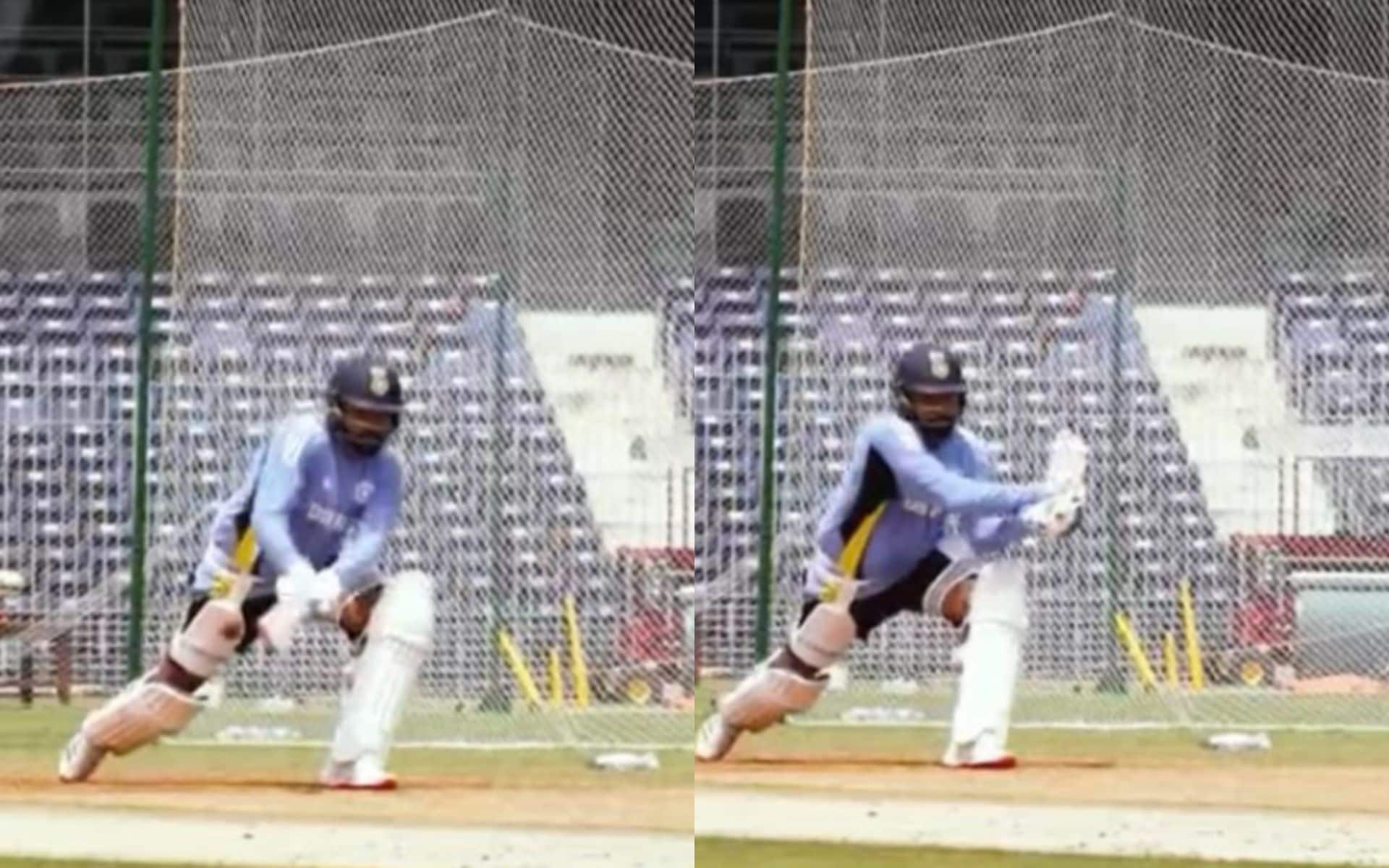 Rohit Sharma in the nets ahead of Bangladesh series (X)