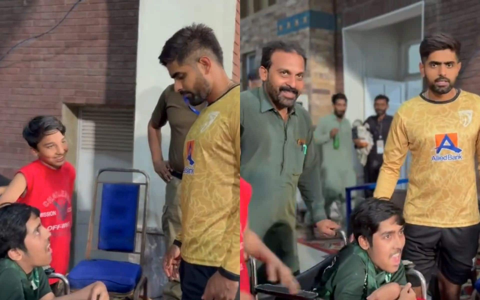 Babar Azam meets and greets a young fan (x.com)