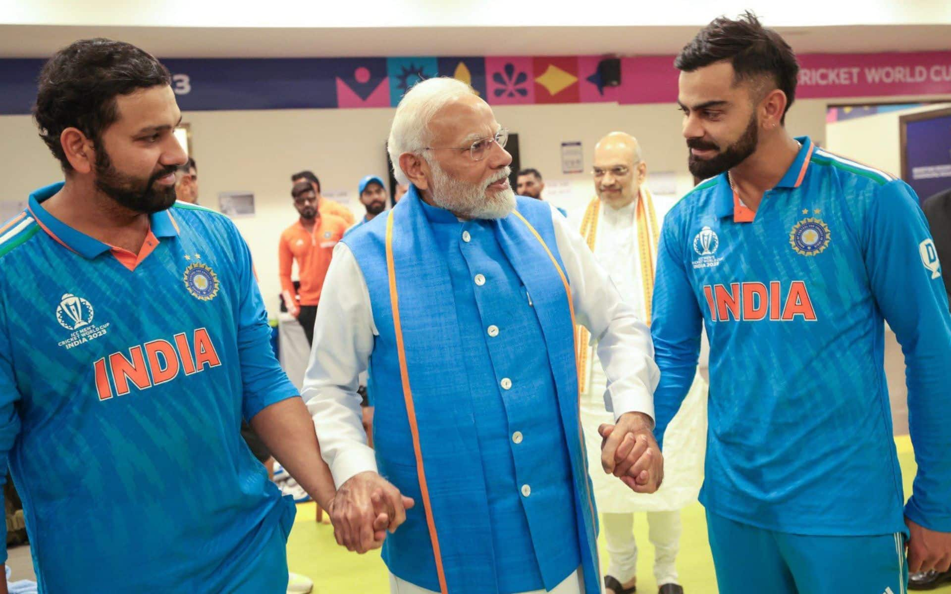 Narendra Modi With Rohit and Virat (X.com)