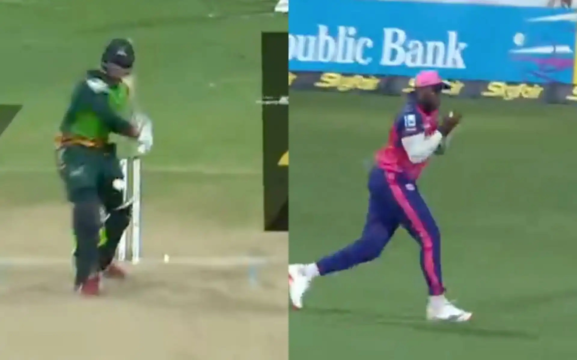 Naveen-ul-Haq grabs Mayers' wicket (X.com)