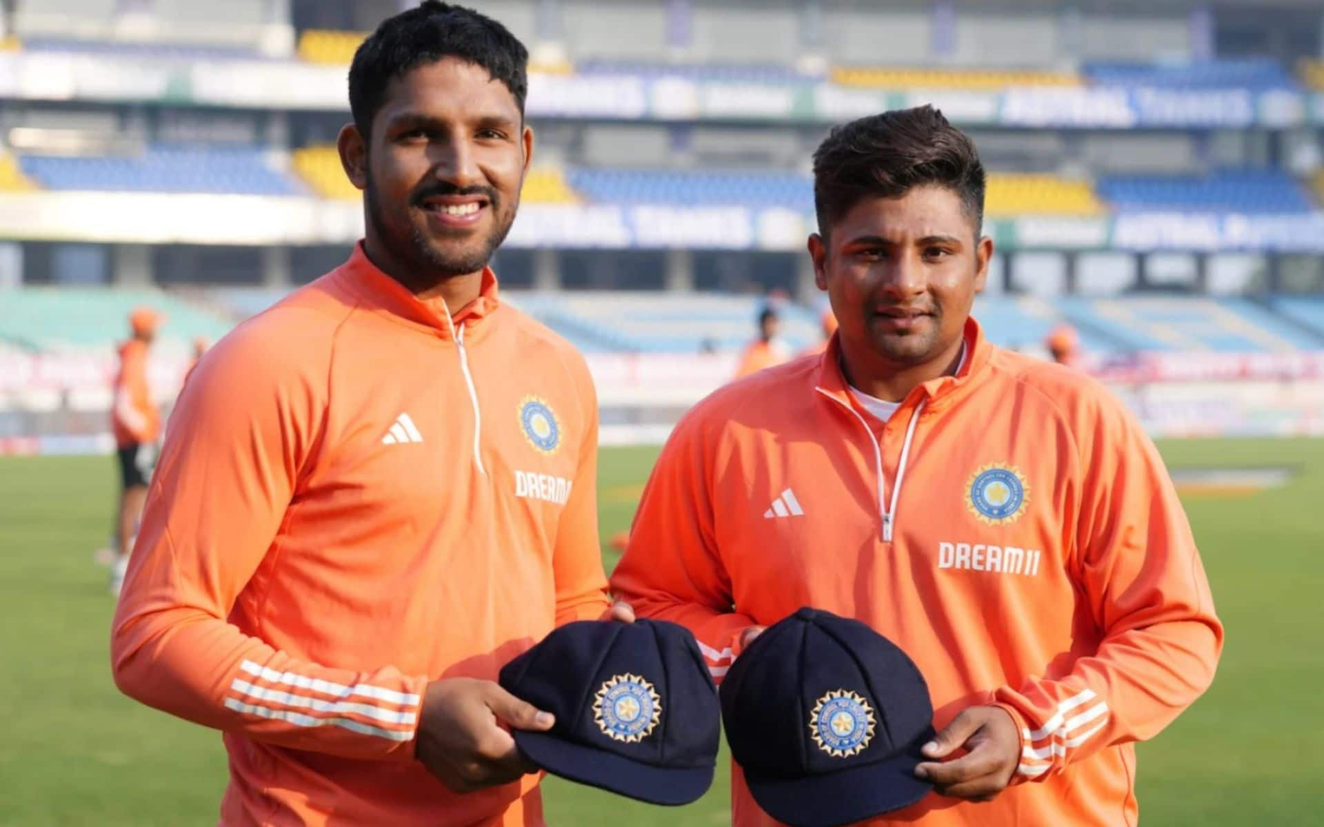 Dhruv Jurel and Sarfaraz Khan made their Test debuts earlier this year (x.com)