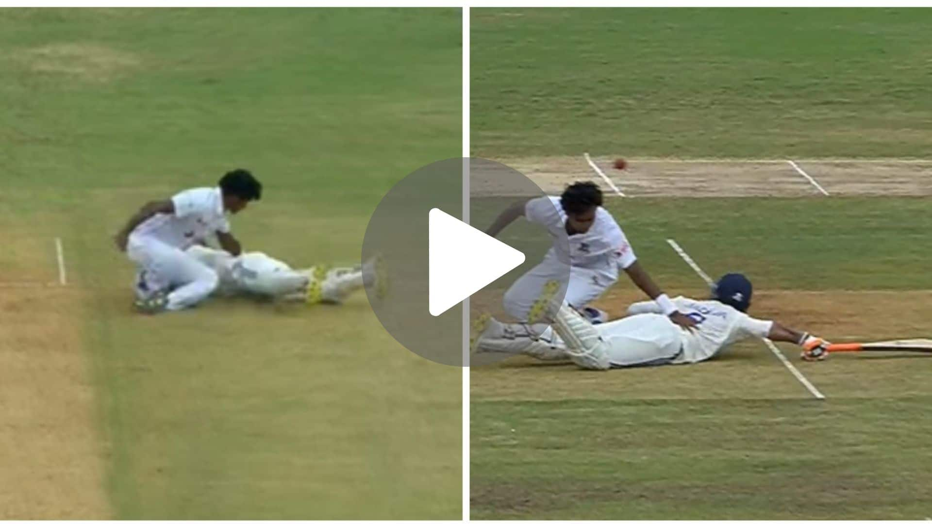 [Watch] Hasan Mahmud, Ravindra Jadeja Suffer Crazy Collision; Shake Hands Later After Avoiding Injury