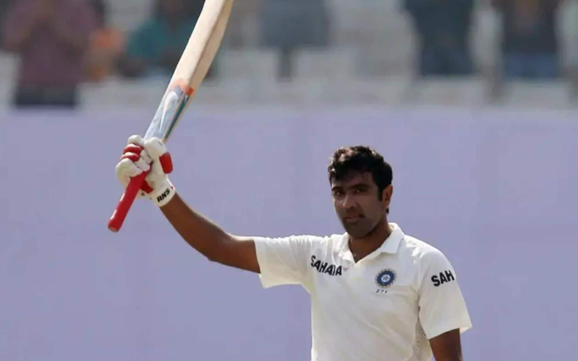 Ashwin during his 118 vs Wets Indies [X]