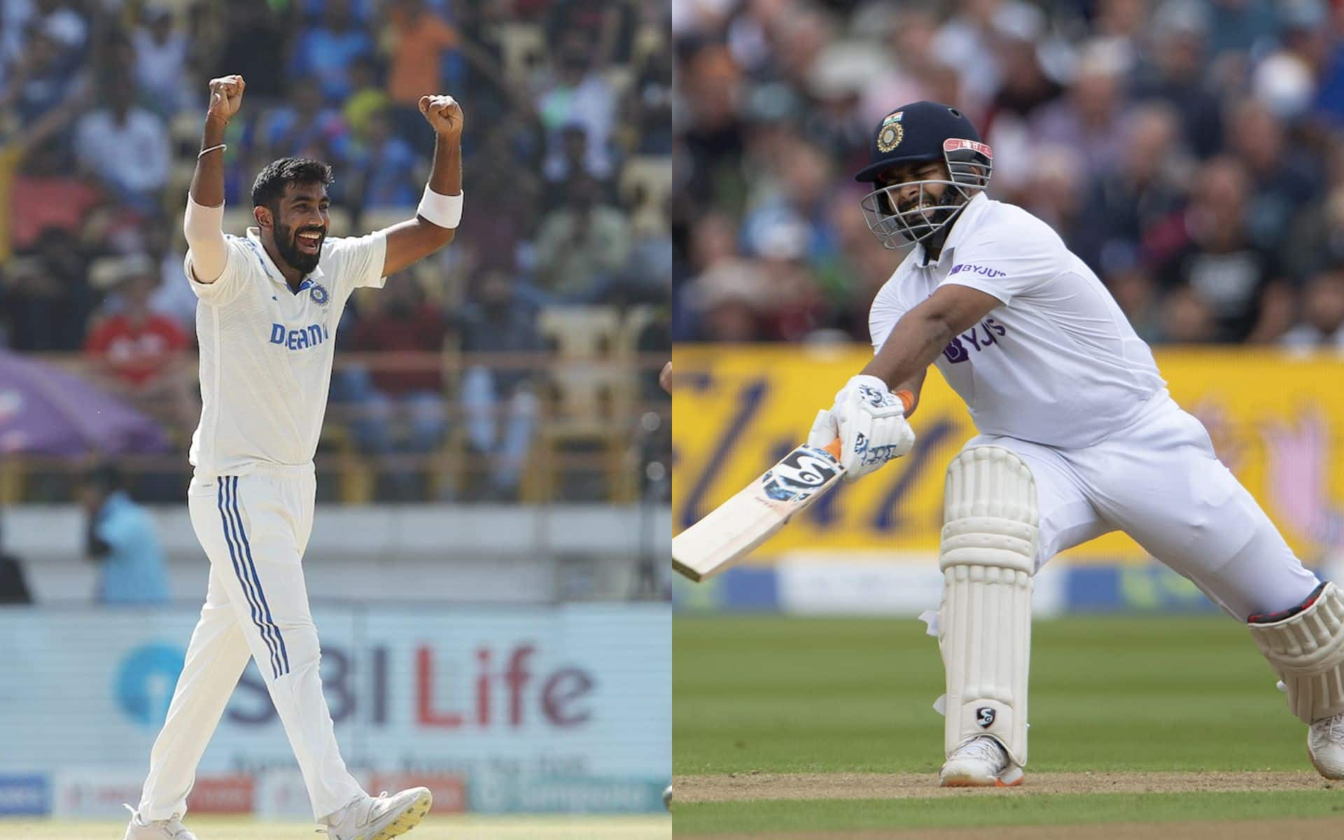 Jasprit Bumrah (L) and Rishabh Pant (R) [X.com]