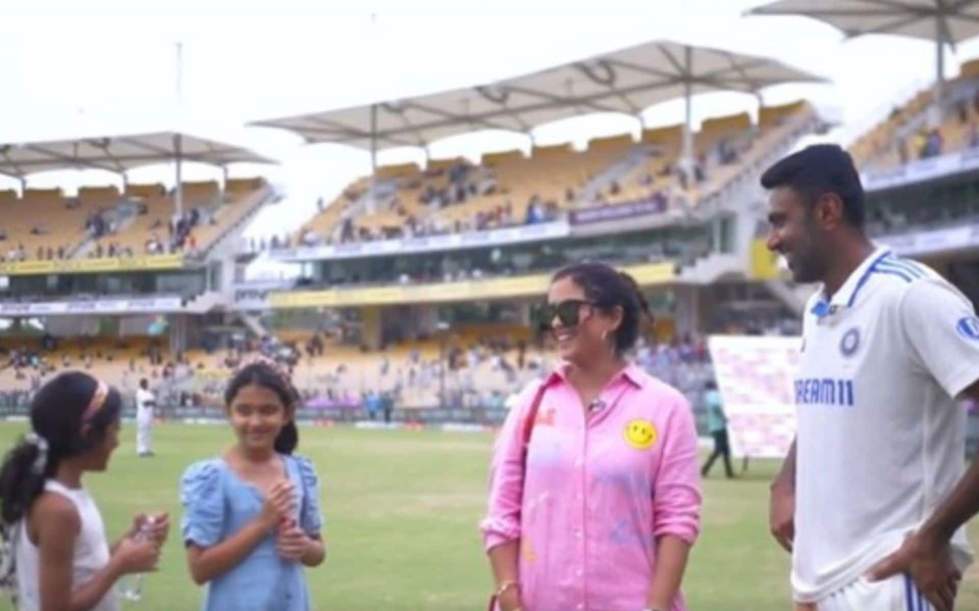 Ravichandran Ashwin won the POTM award in India's 280-run win (BCCI)