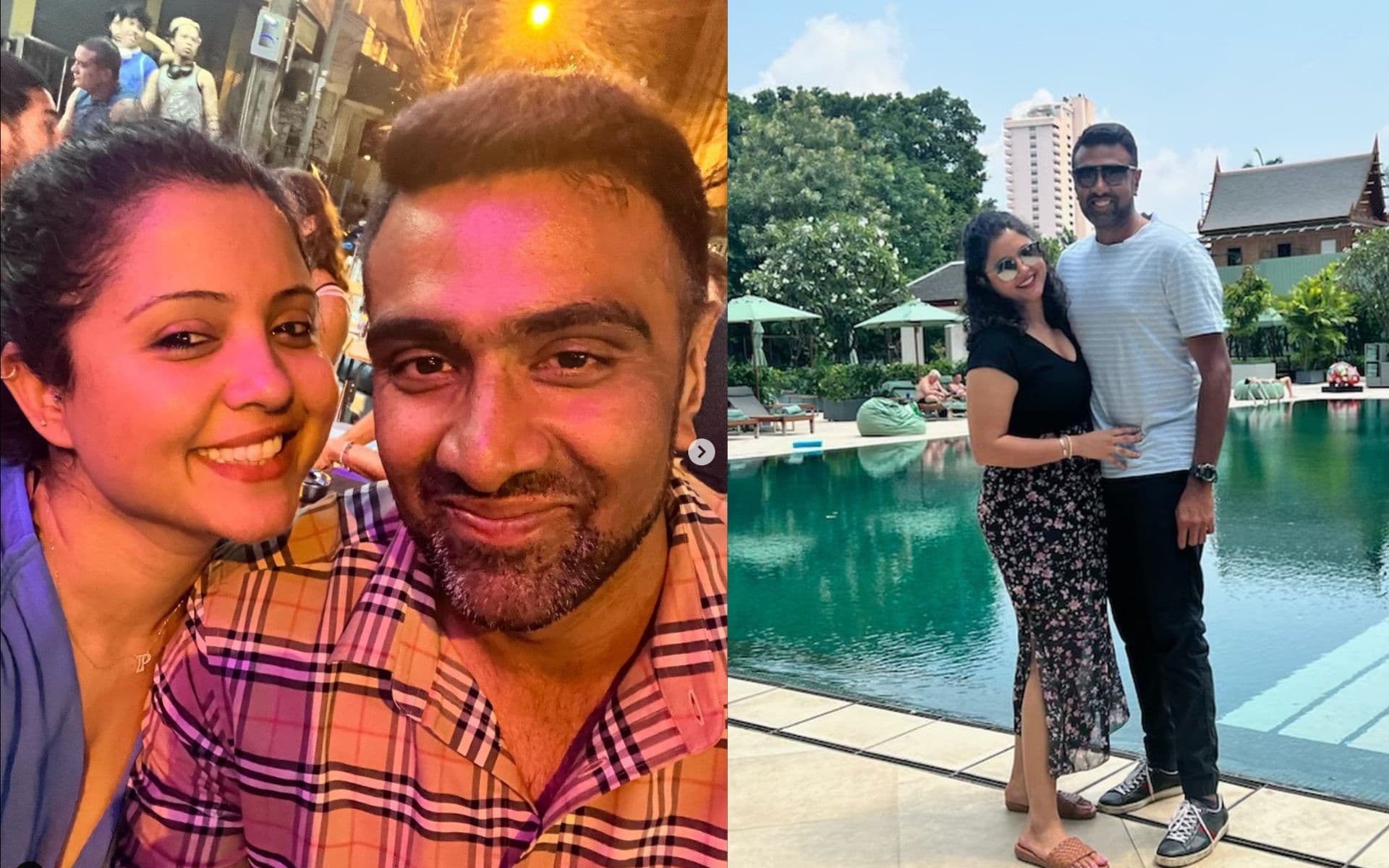 R Ashwin with his wife Prithi Narayanan [IG]