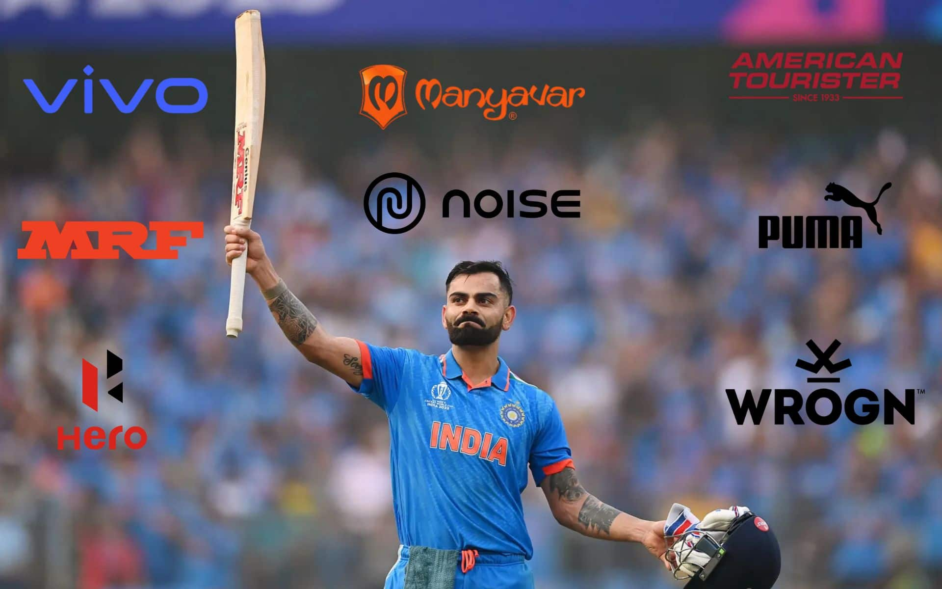 Virat Kohli's list of brand endorsements 