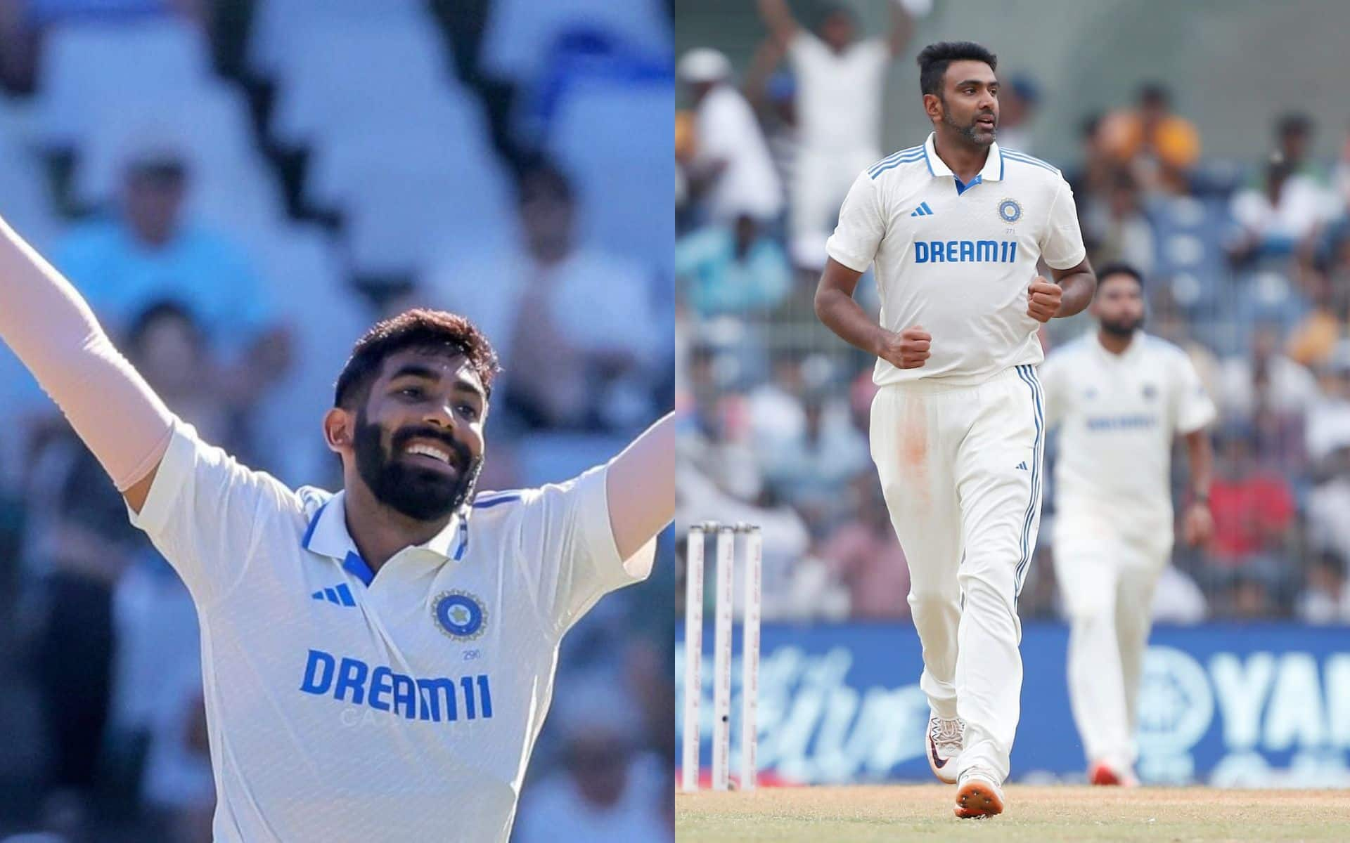 Jasprit Bumrah and Ravi Ashwin (X)