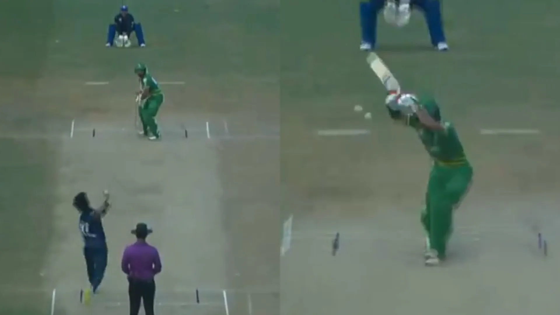 Hasnain castled Kamran Ghulam [YouTube Screengrab]