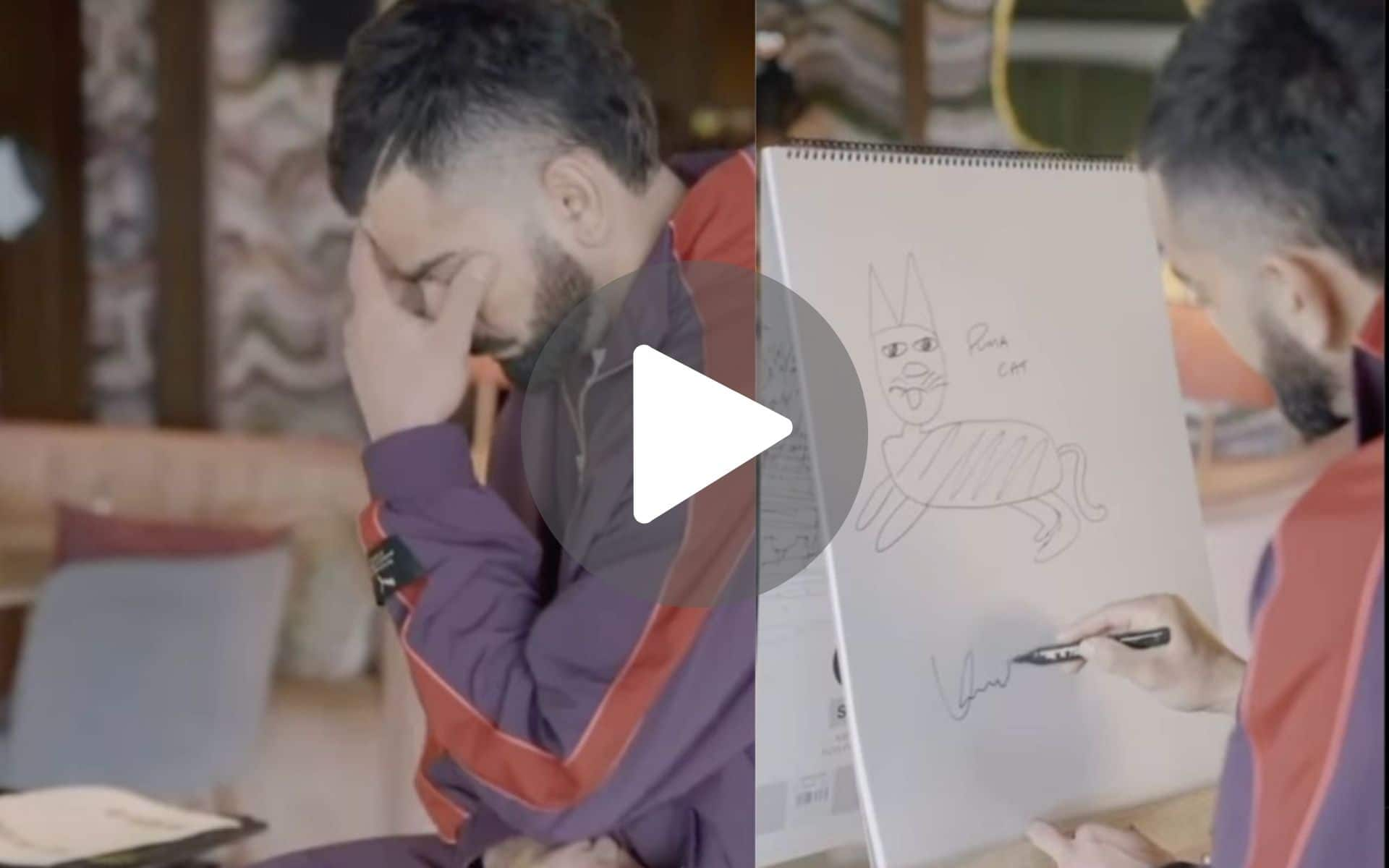 Virat Kohli Turns Leonardo DiCaprio In Hilarious Failed Attempt To Draw PUMA Cat