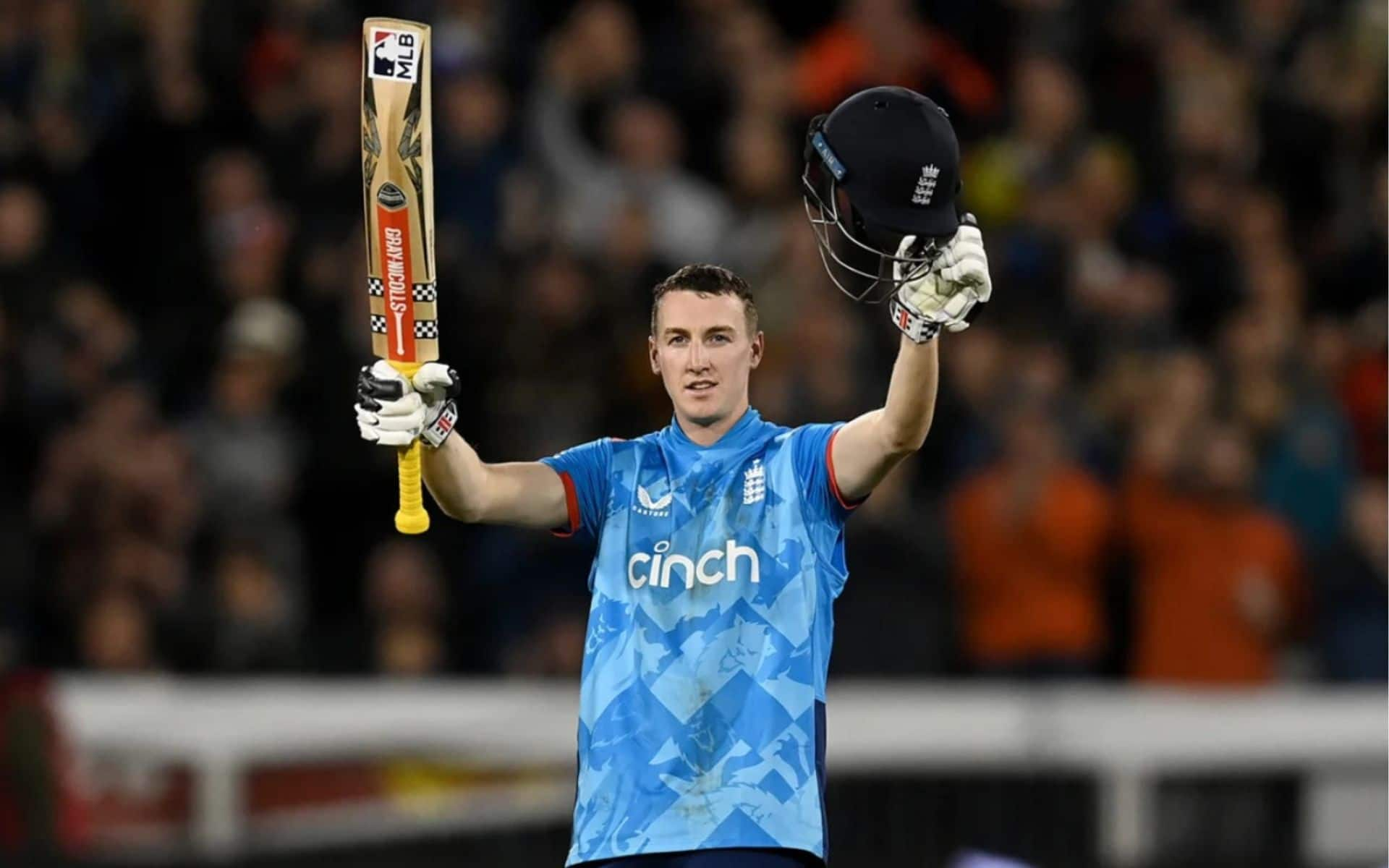 Harry Brook slapped his maiden ODI ton to keep England alive in the series (ECB)