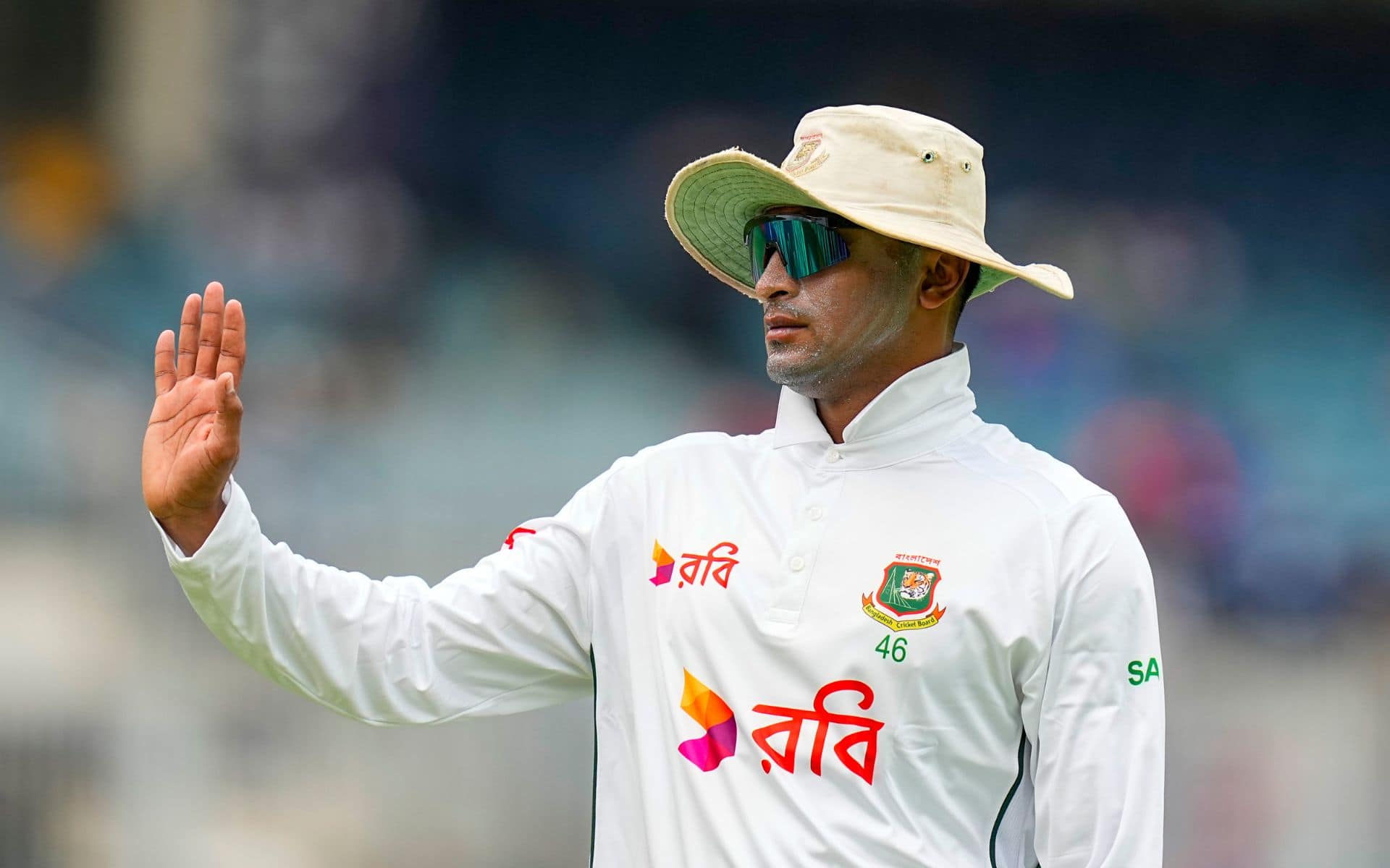 Shakib Al Hasan during IND vs BAN 1st Test (PTI)