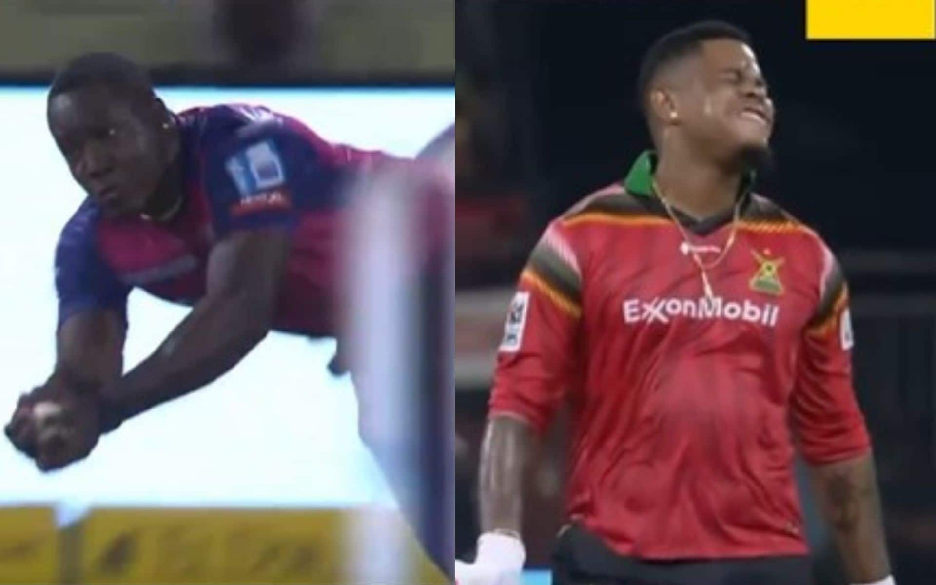 Rovman Powell claimed one of the catches of the CPL 2024 season (CPL T20)