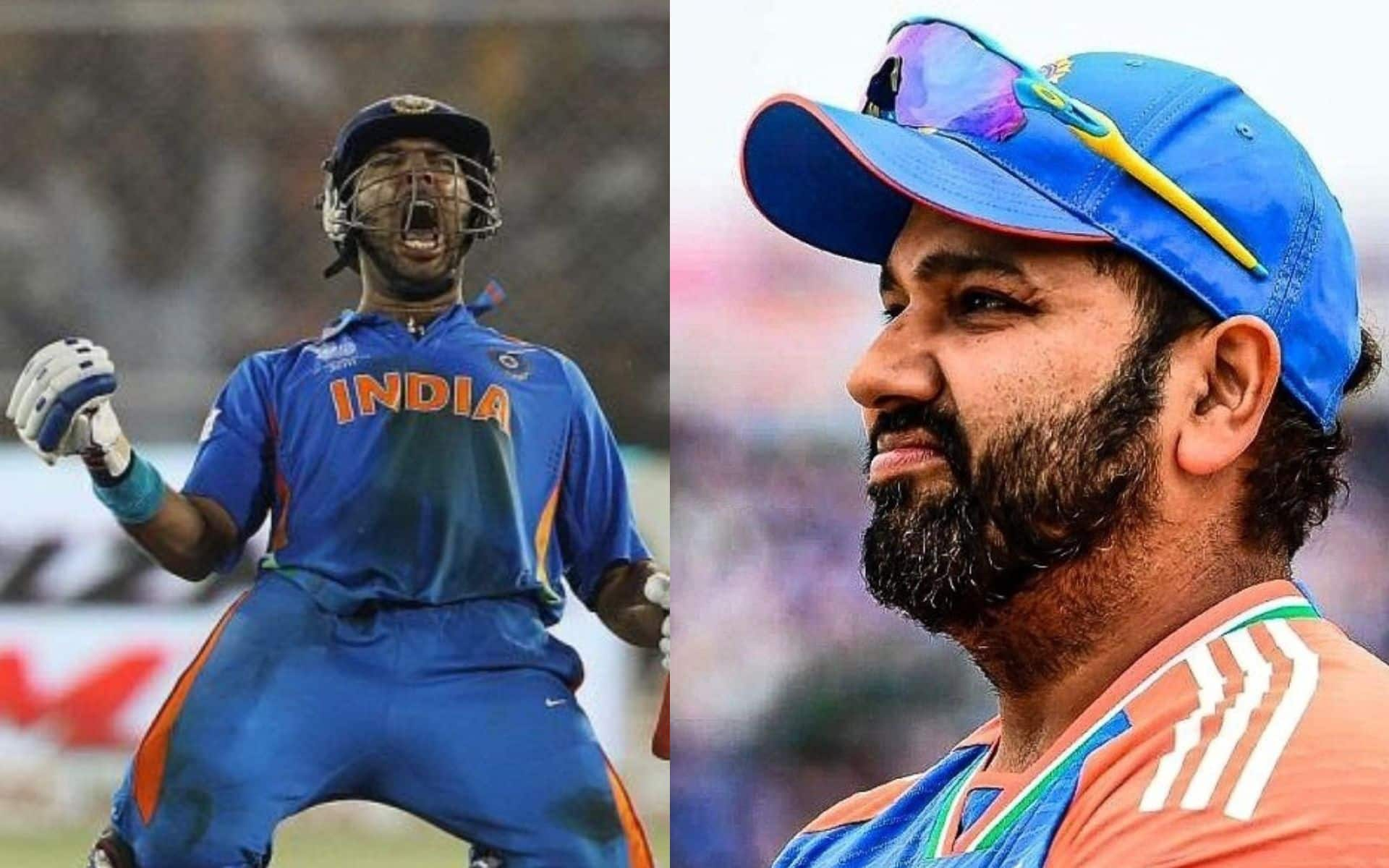 Yuvraj Singh, Rohit Sharma (BCCI)