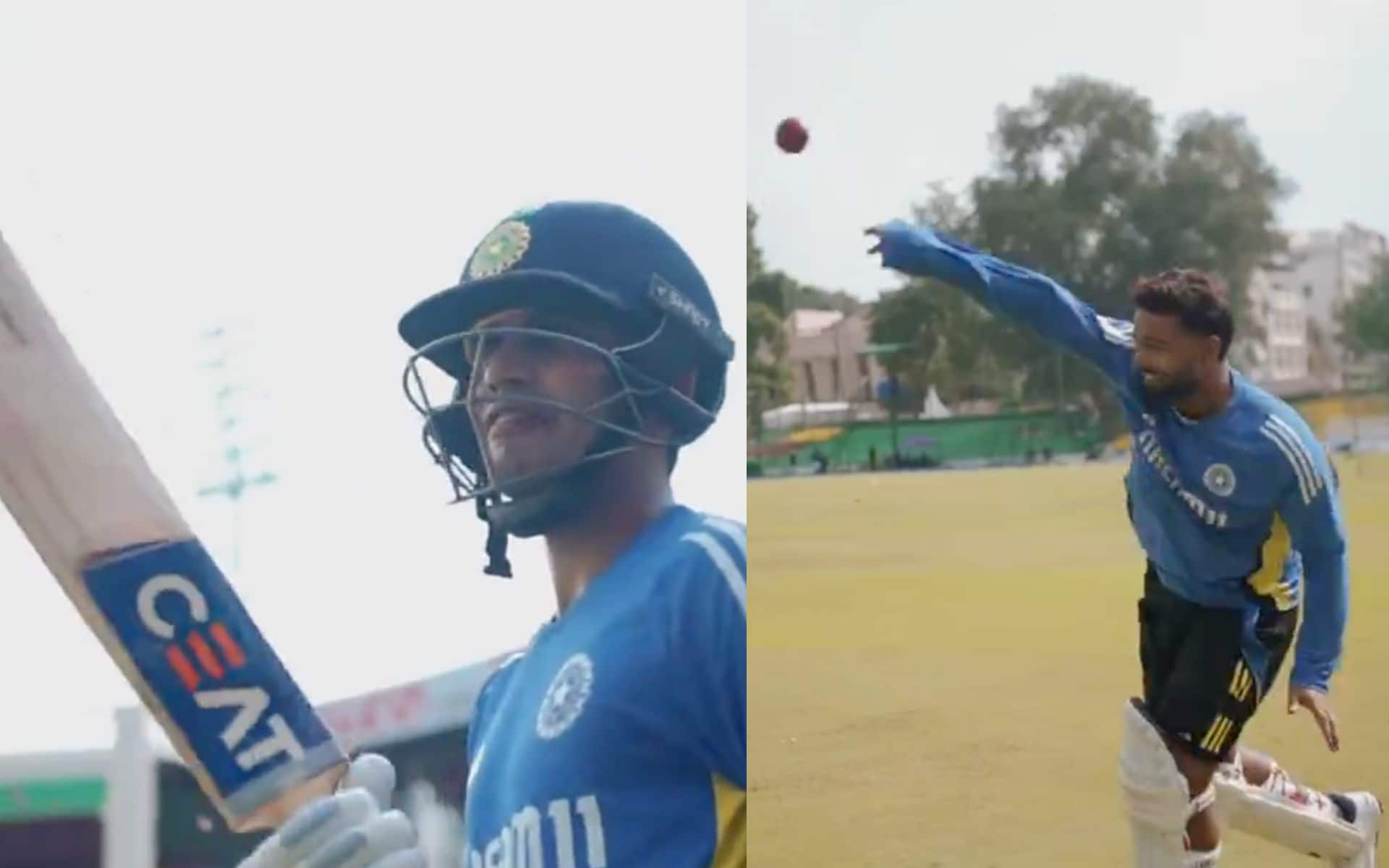 Shubman Gill and Rishabh Pant against each other [BCCI]