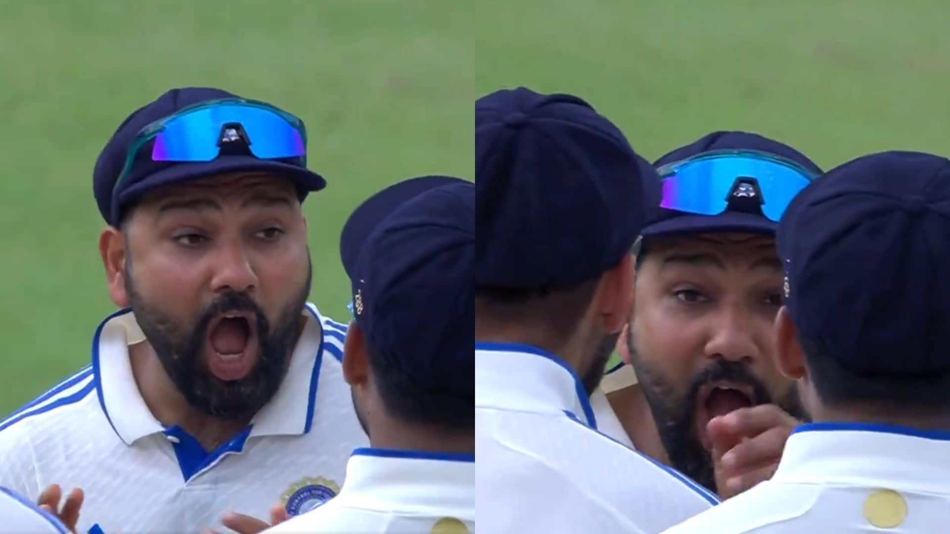 Rohit Sharma's priceless reaction [Screengrab @CricCrazyJohns/X]