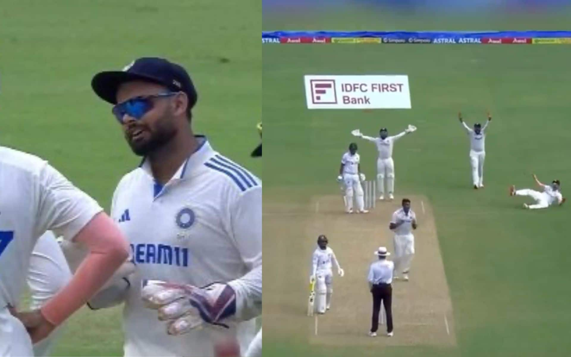 Rishabh Pant Mocks Ashwin - (Source: @ScreenGrab)