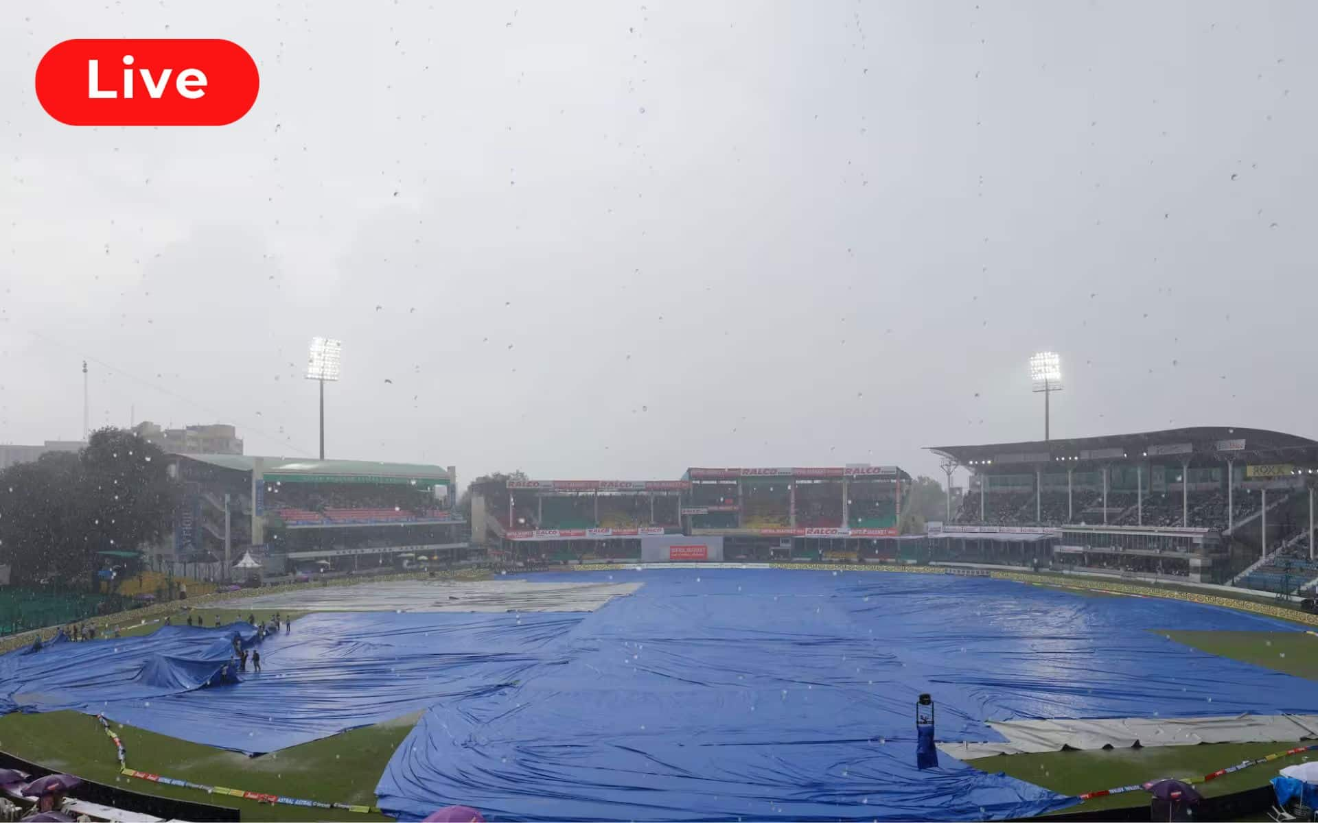 Visuals of Green Park Stadium, Kanpur (BCCI/Twitter)