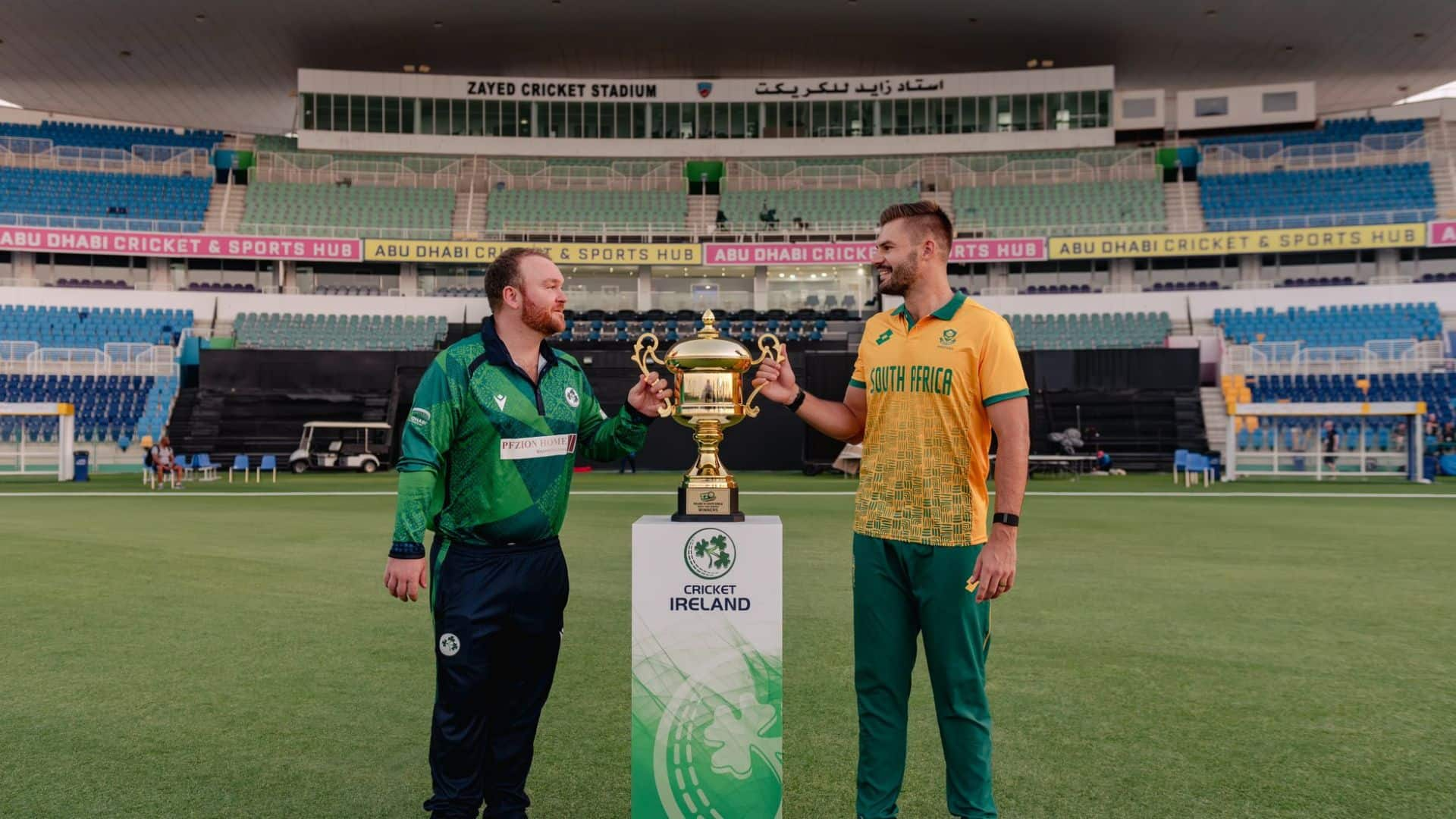 Ireland and South Africa will clash in Abu Dhabi [Source: @cricketireland/X]