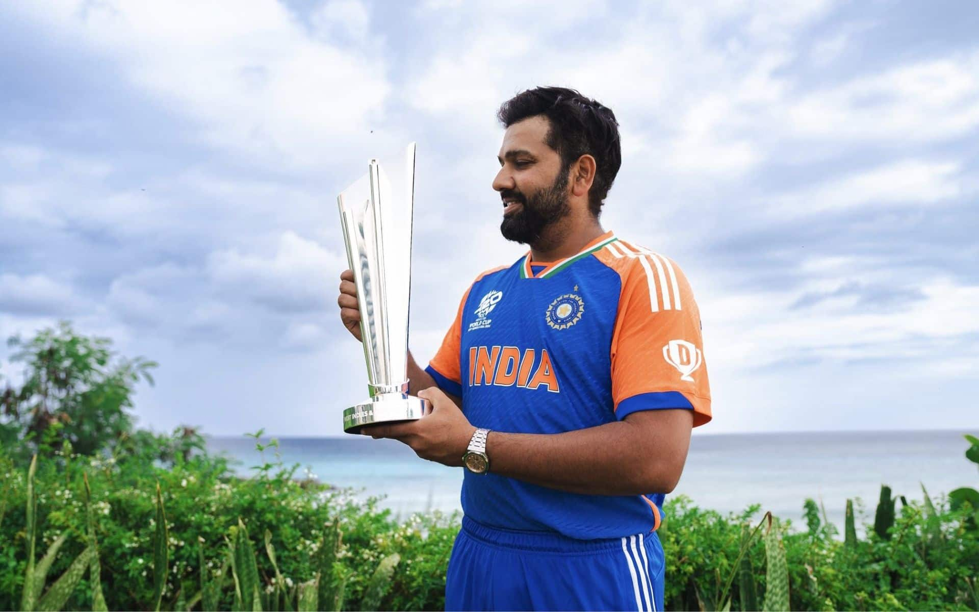 Rohit Sharma after the historic T20 World Cup victory (Source: @CricCrazyJohns/x.com)