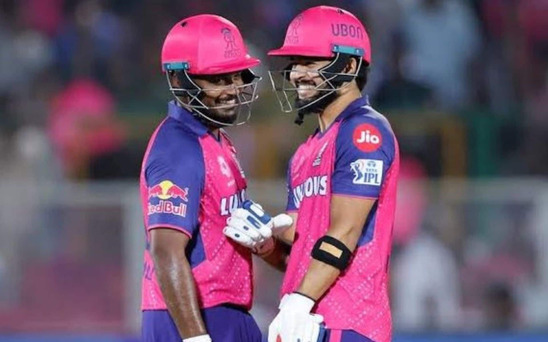 Sanju Samson and Riyan Parag in IPL 2024 (Source: @chinmayshah28/X.com)