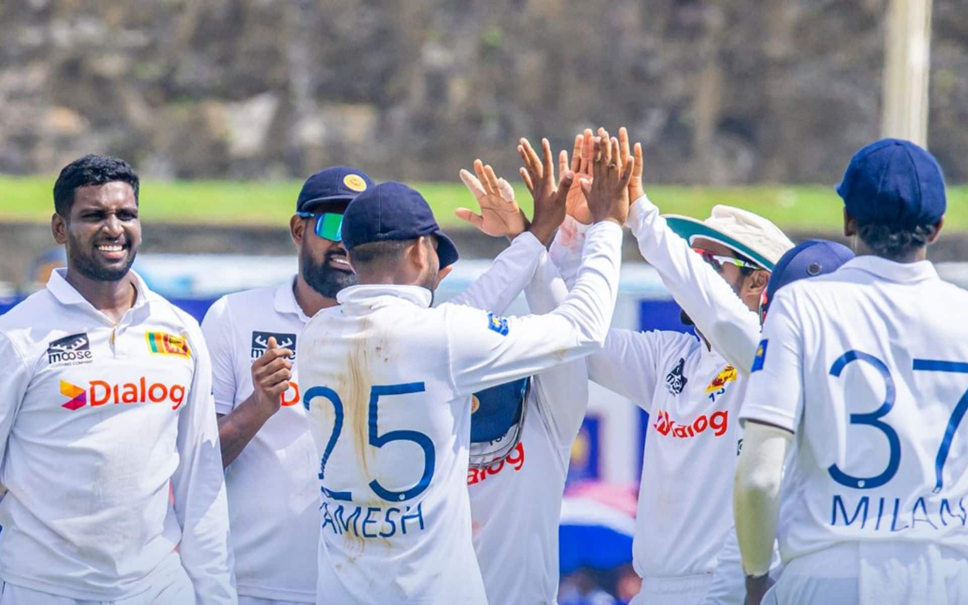 Sri Lanka won the test series vs NZ (Source: @OfficialSLC/x.com)