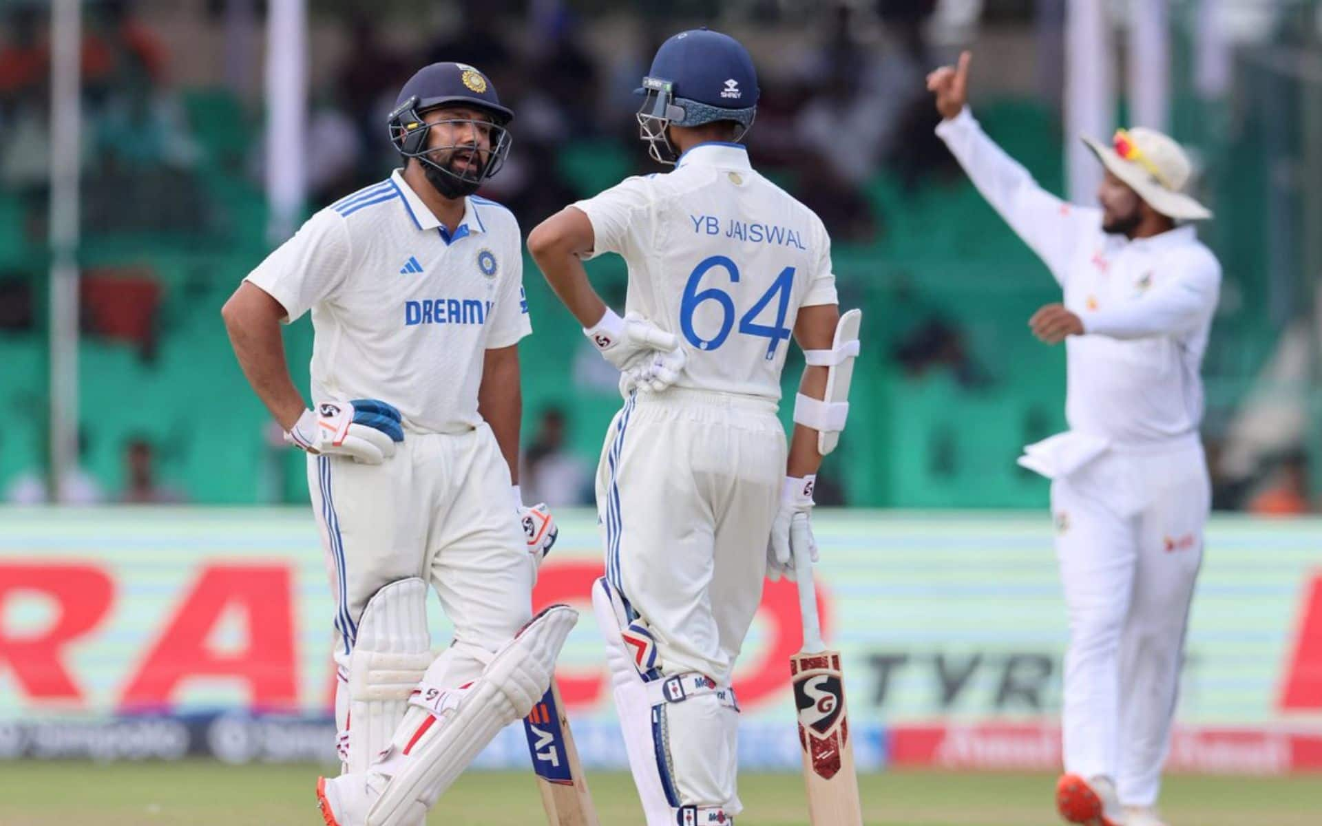 Rohit Sharma and Yashasvi Jaiswal against Bangladesh (Source@CricCrazyJohns/X.com)