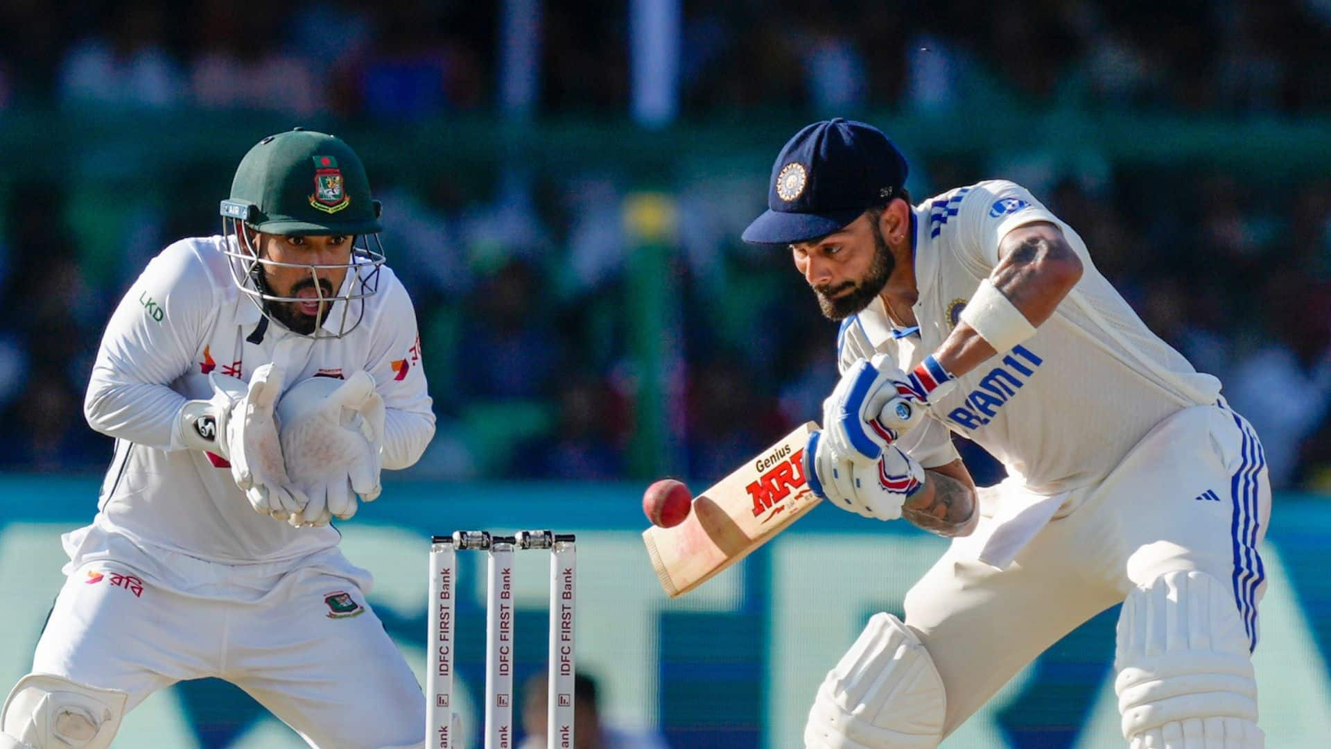 Virat Kohli was dismissed by Shakib [Source: PTI]